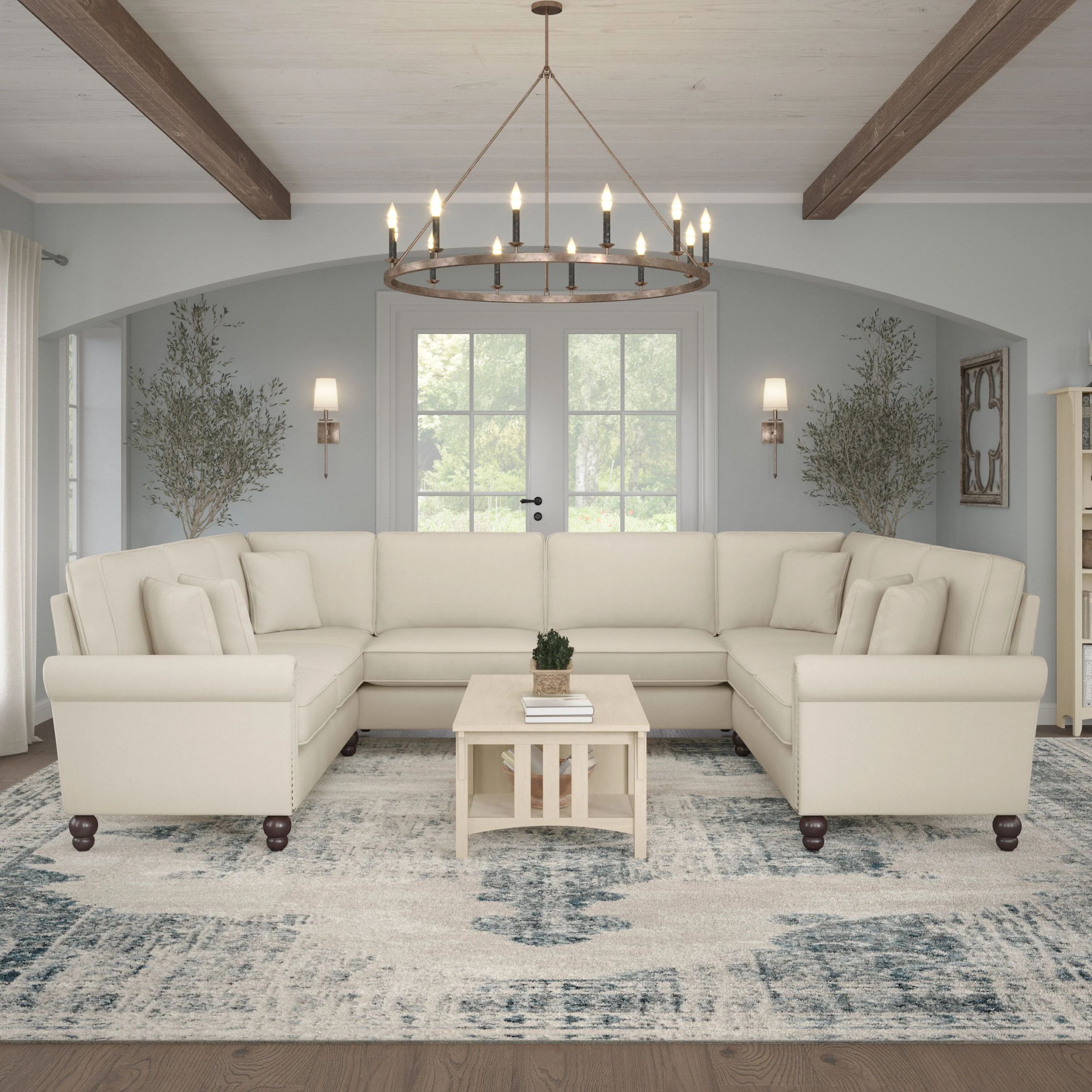 Coventry 125W U Shaped Sectional Couch