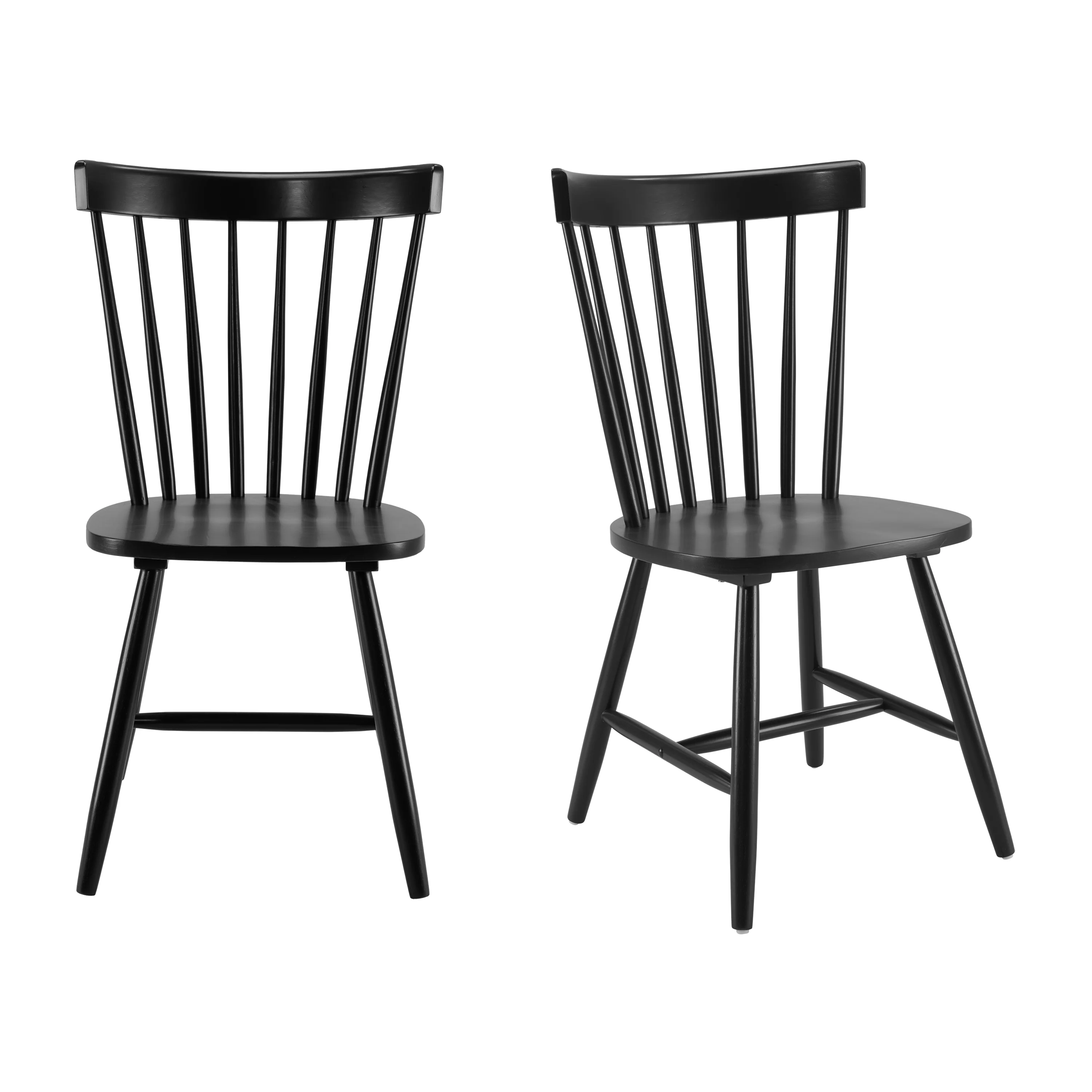 Windsor High Back Spindle Dining Chairs - Set of 2