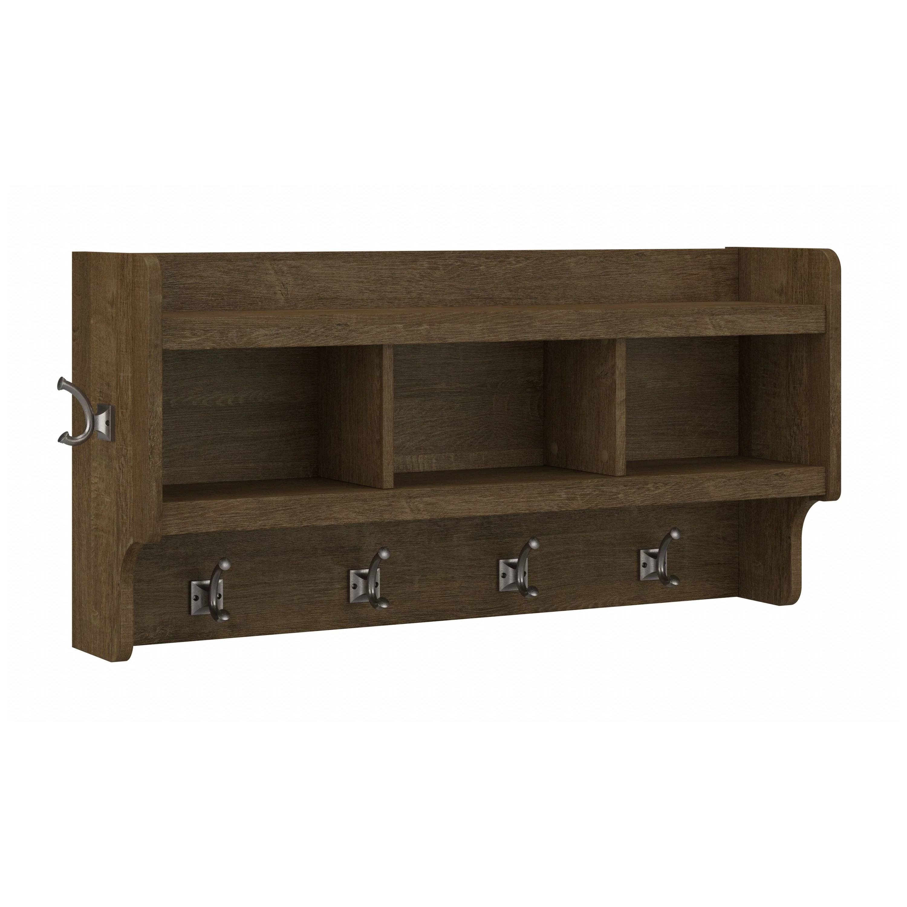 Woodland 40W Wall Mounted Coat Rack with Shelf