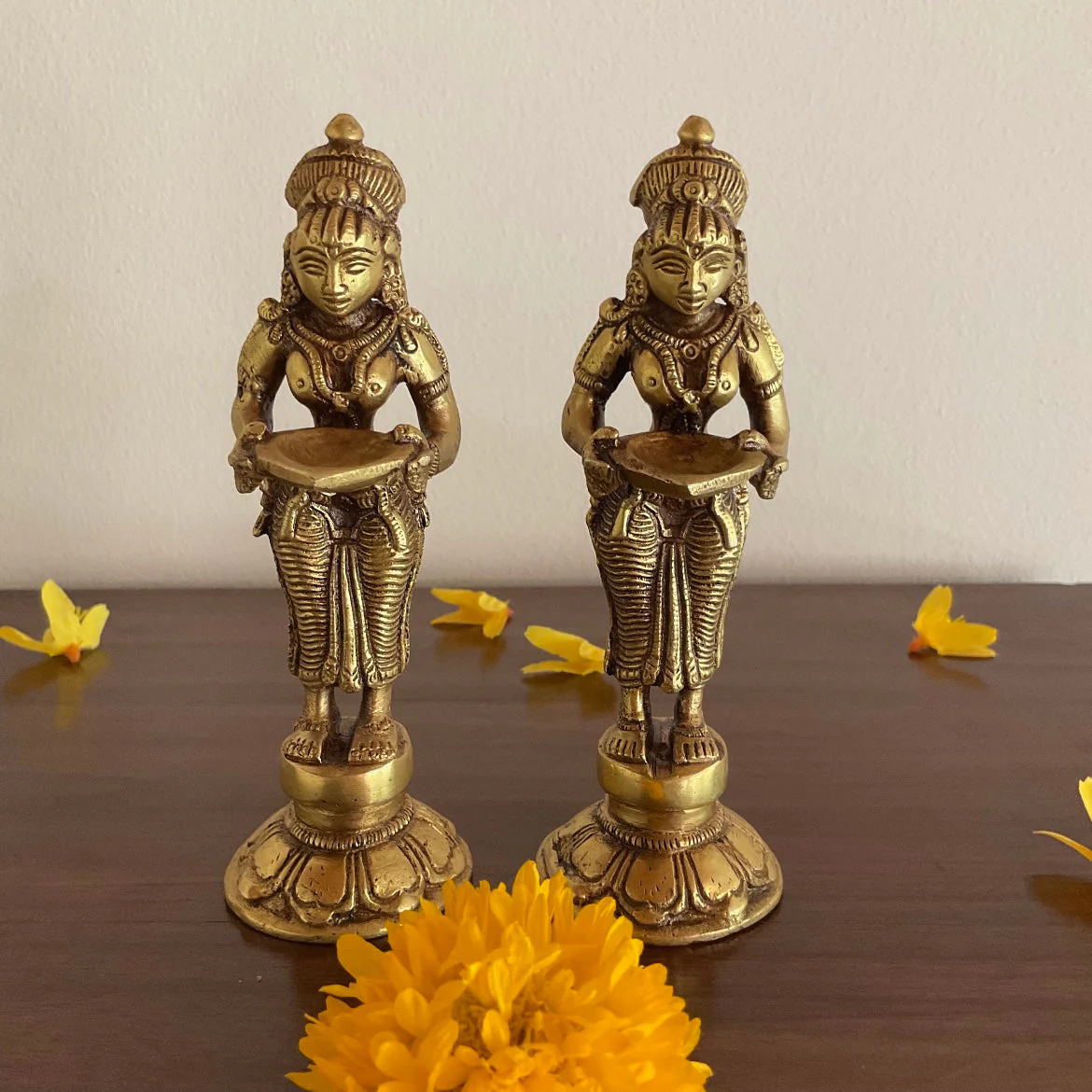 Deep Lakshmi And Lakshmi Ganesh Pooja Diya - Festive Gift
