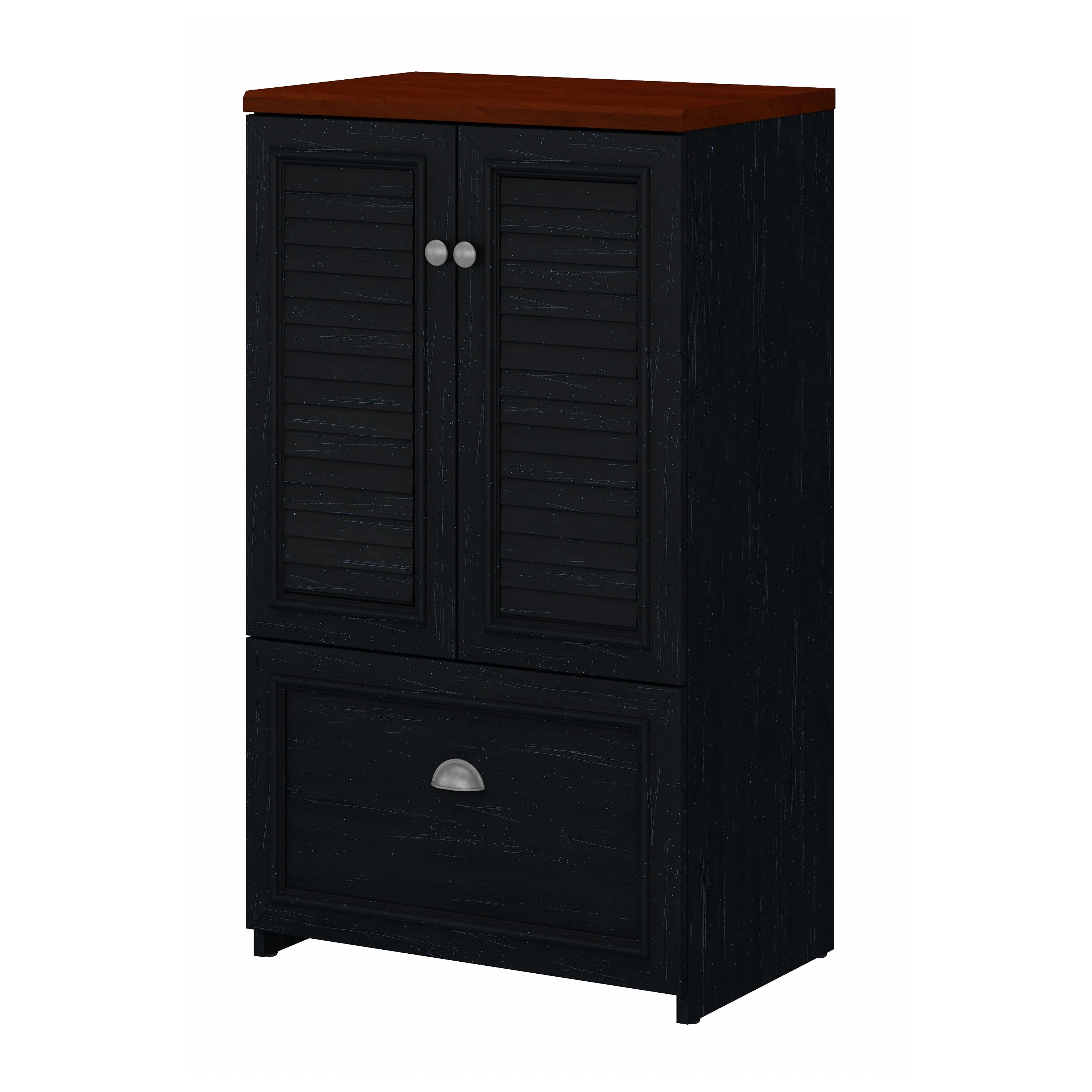 Fairview 2 Door Storage Cabinet with File Drawer