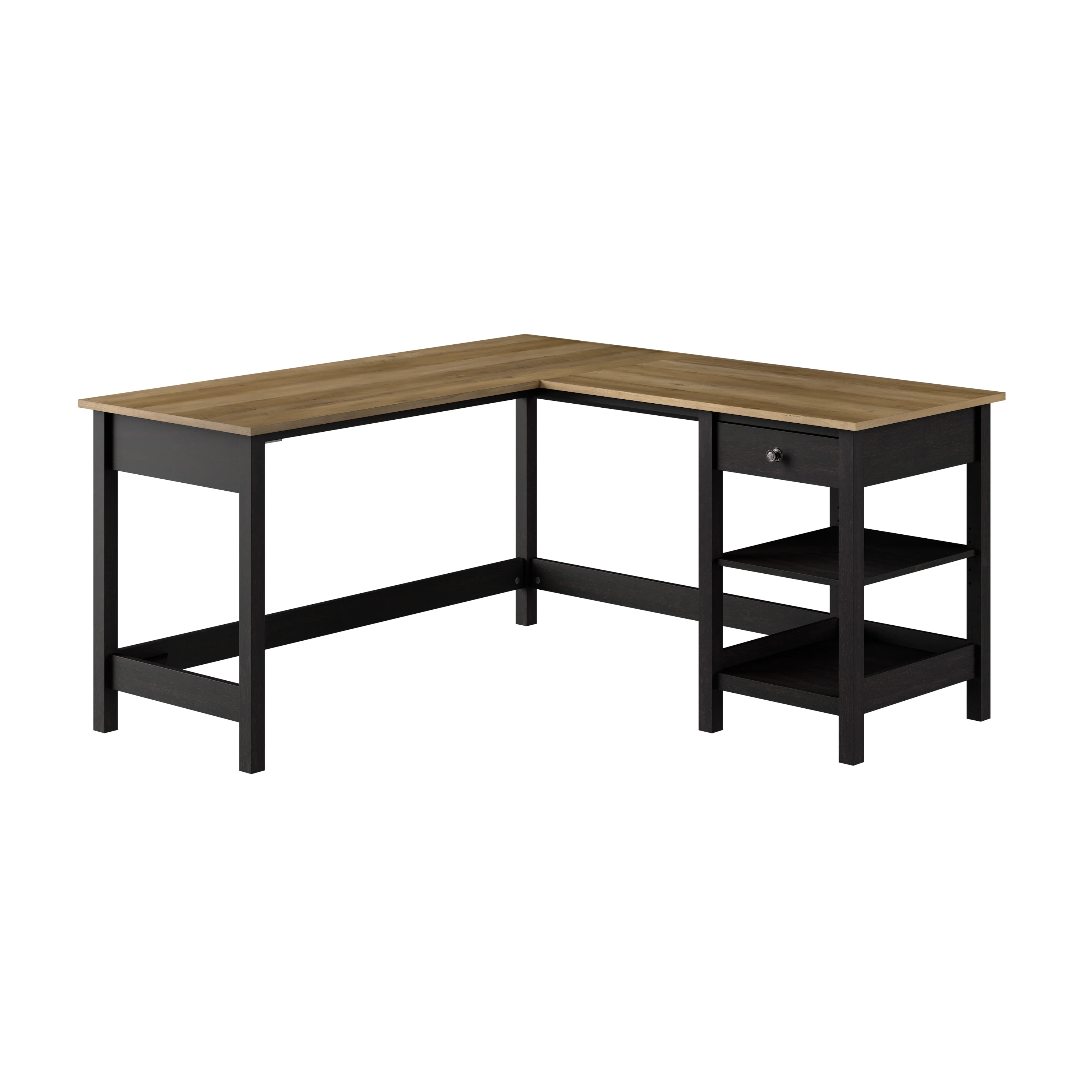 Mayfield 60W L Shaped Computer Desk with Storage