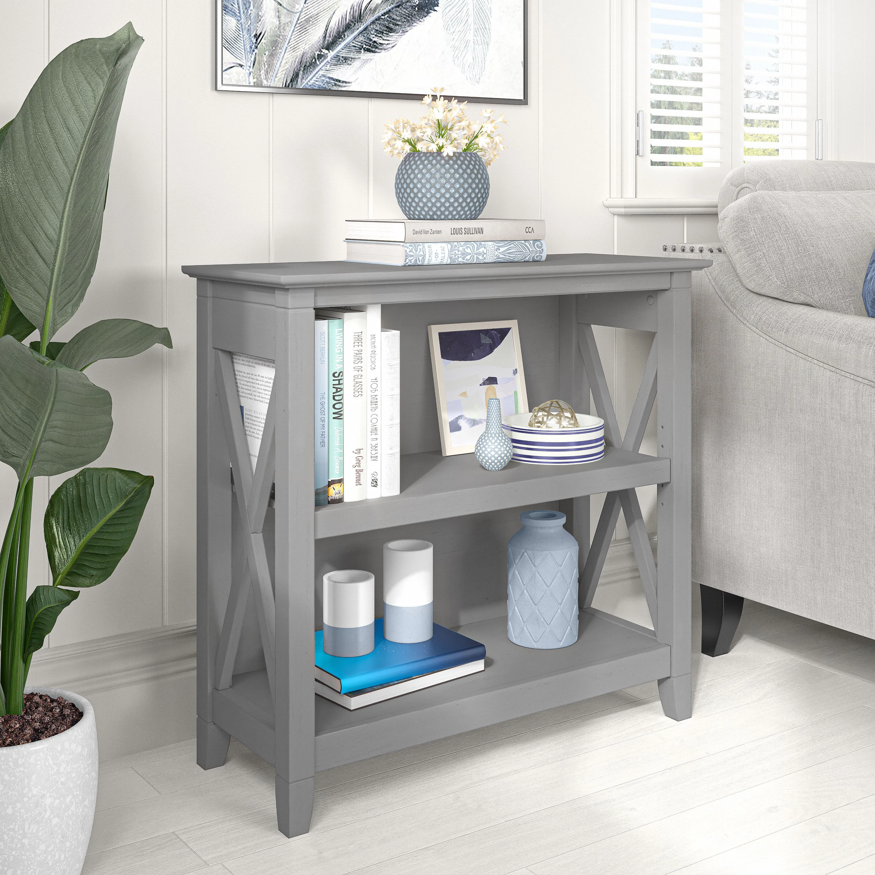 Key West Small 2 Shelf Bookcase