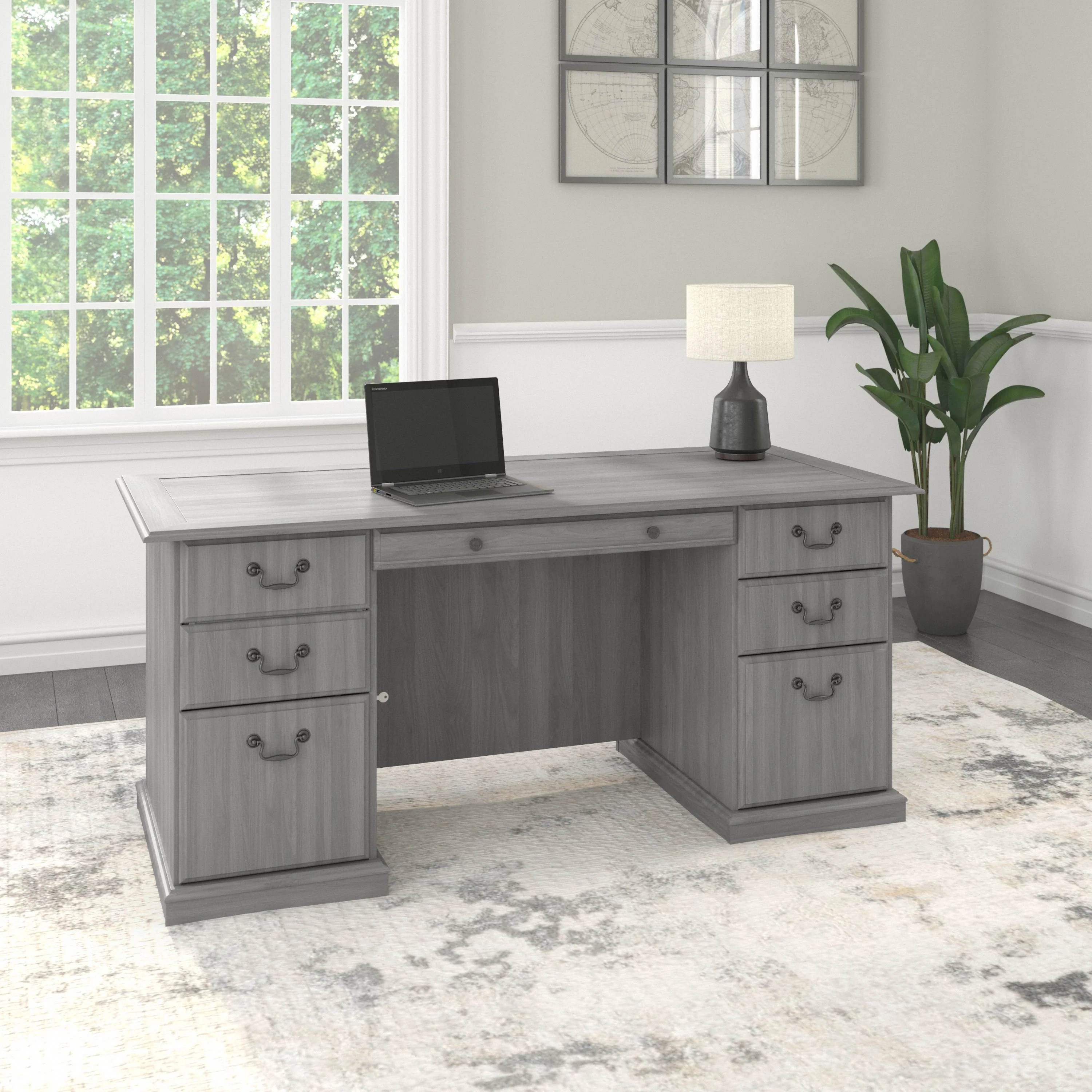 Saratoga Executive Desk with Drawers