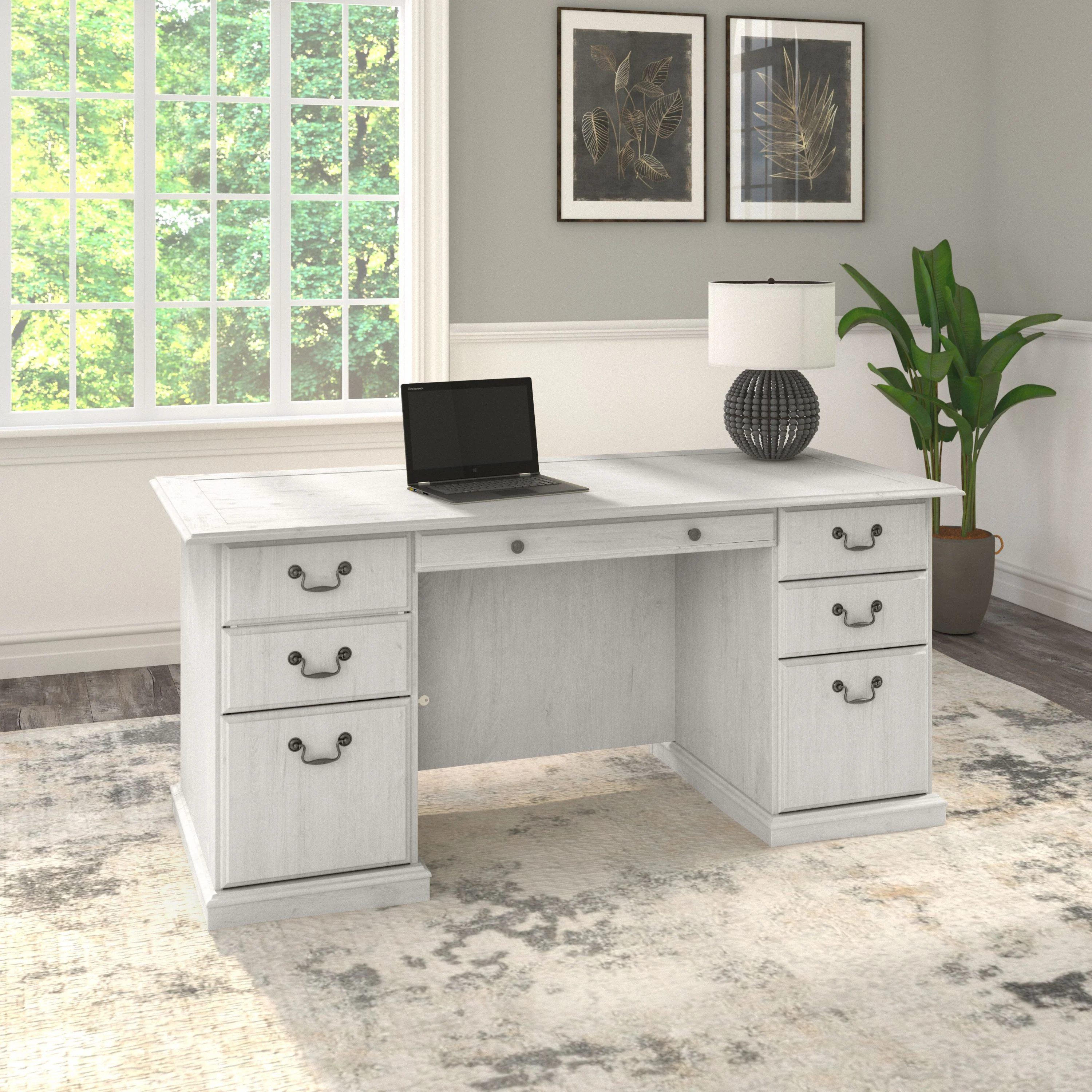 Saratoga Executive Desk with Drawers