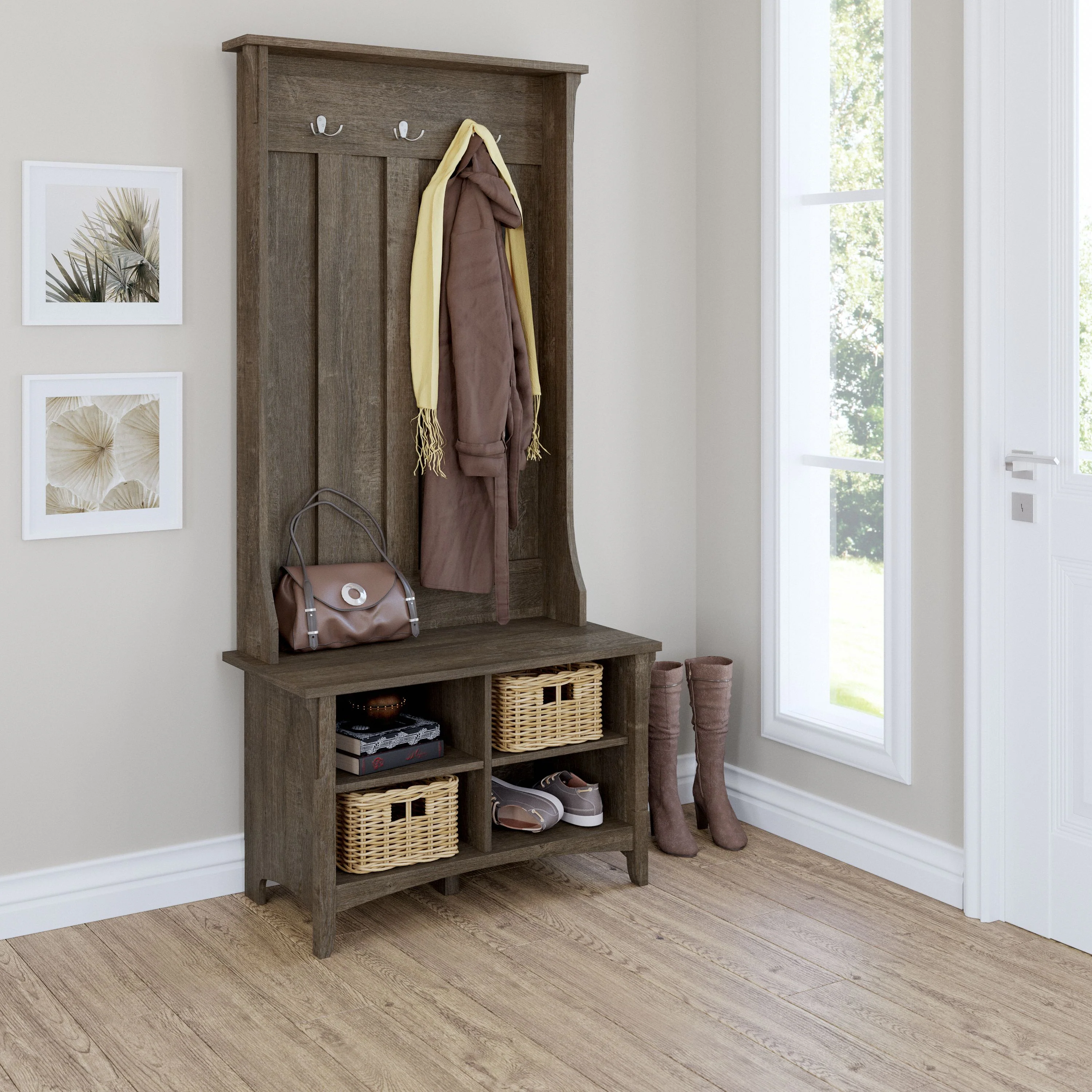 Salinas Hall Tree with Shoe Storage Bench