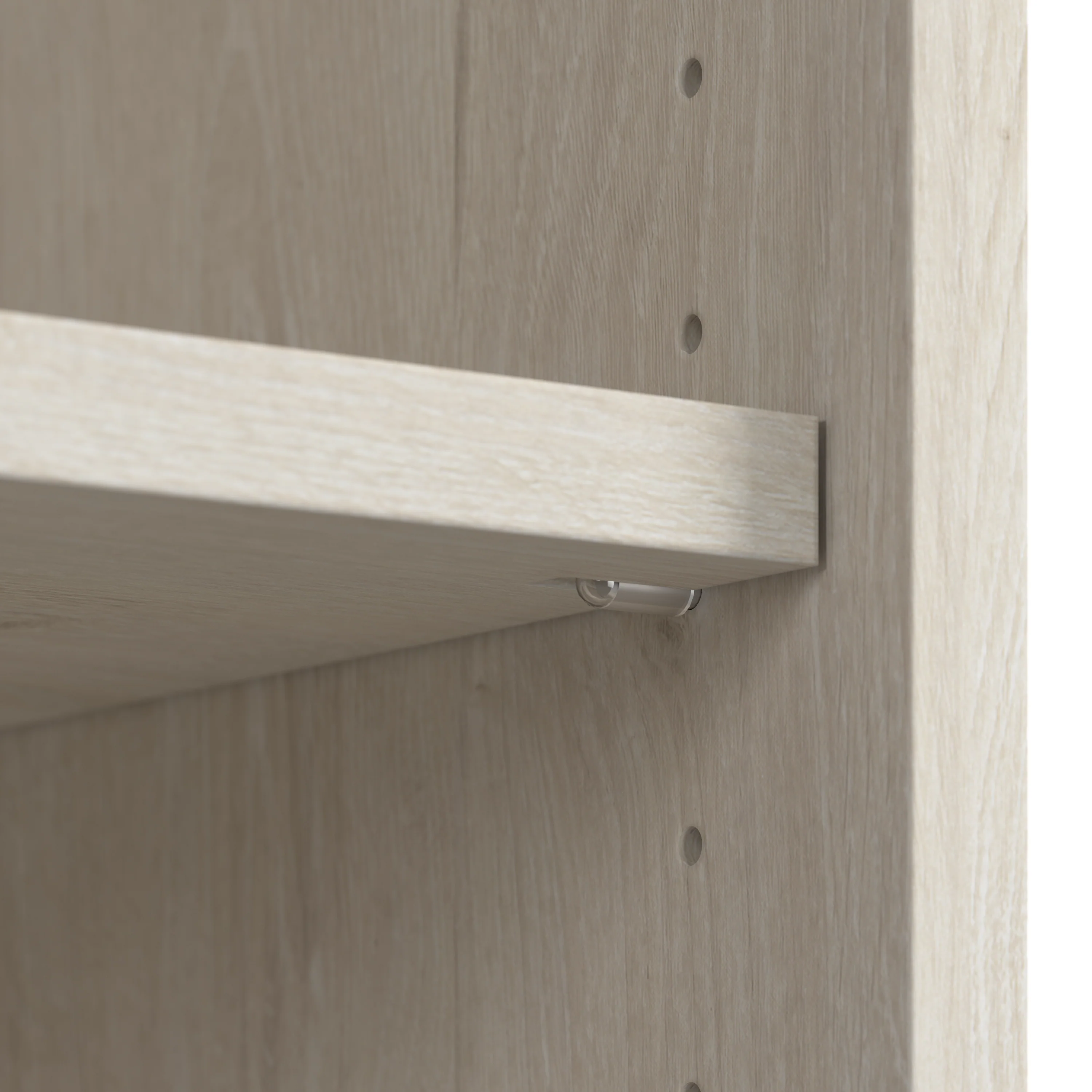 Lennox Farmhouse 5 Shelf Bookcase with Glass Doors