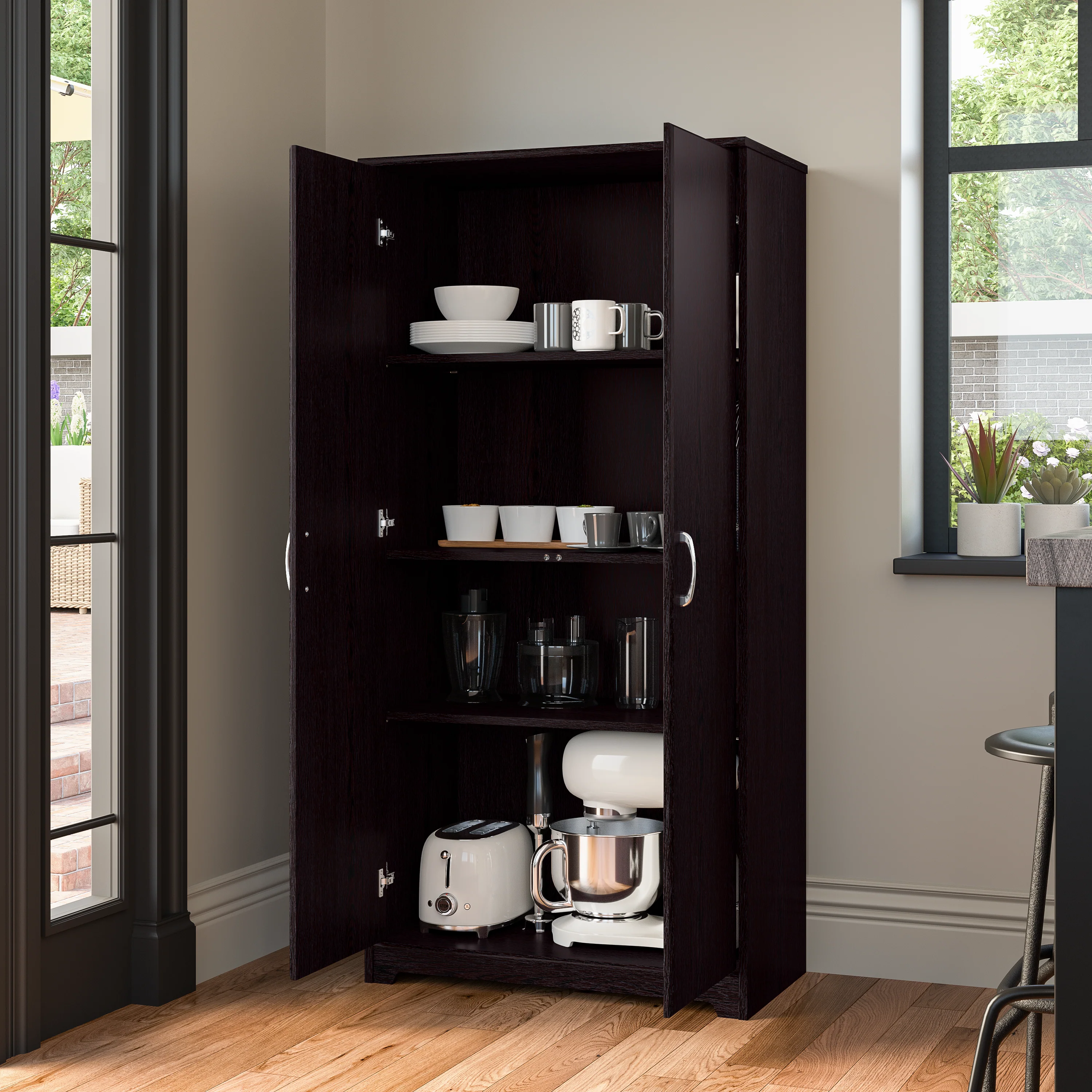 Cabot Tall Storage Cabinet with Doors
