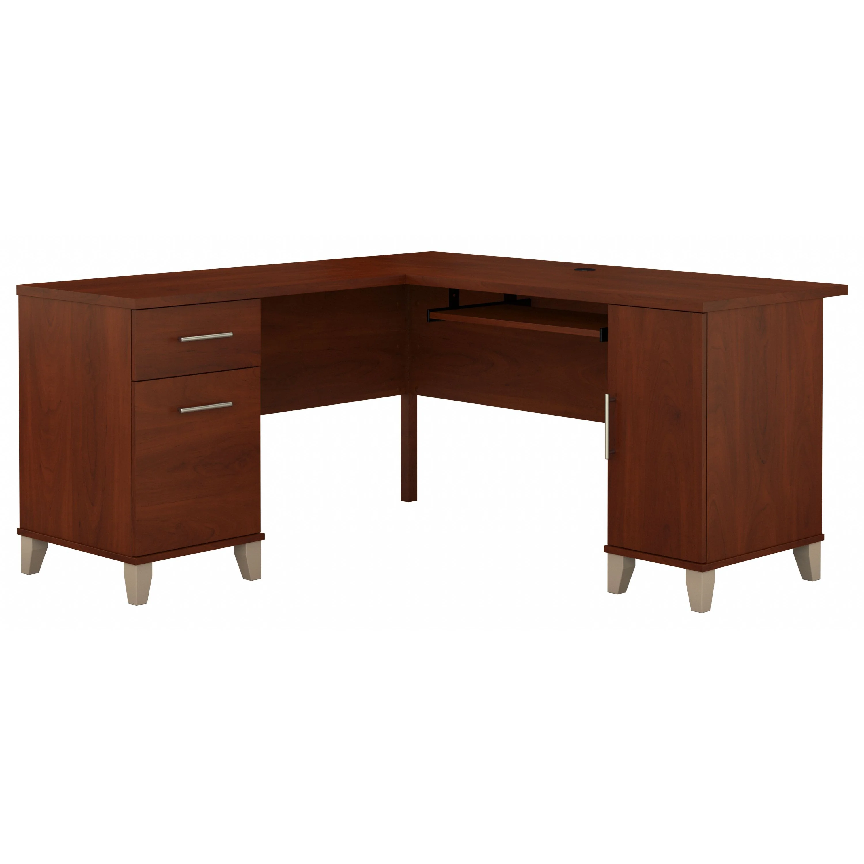 Somerset 60W L Shaped Desk with Storage