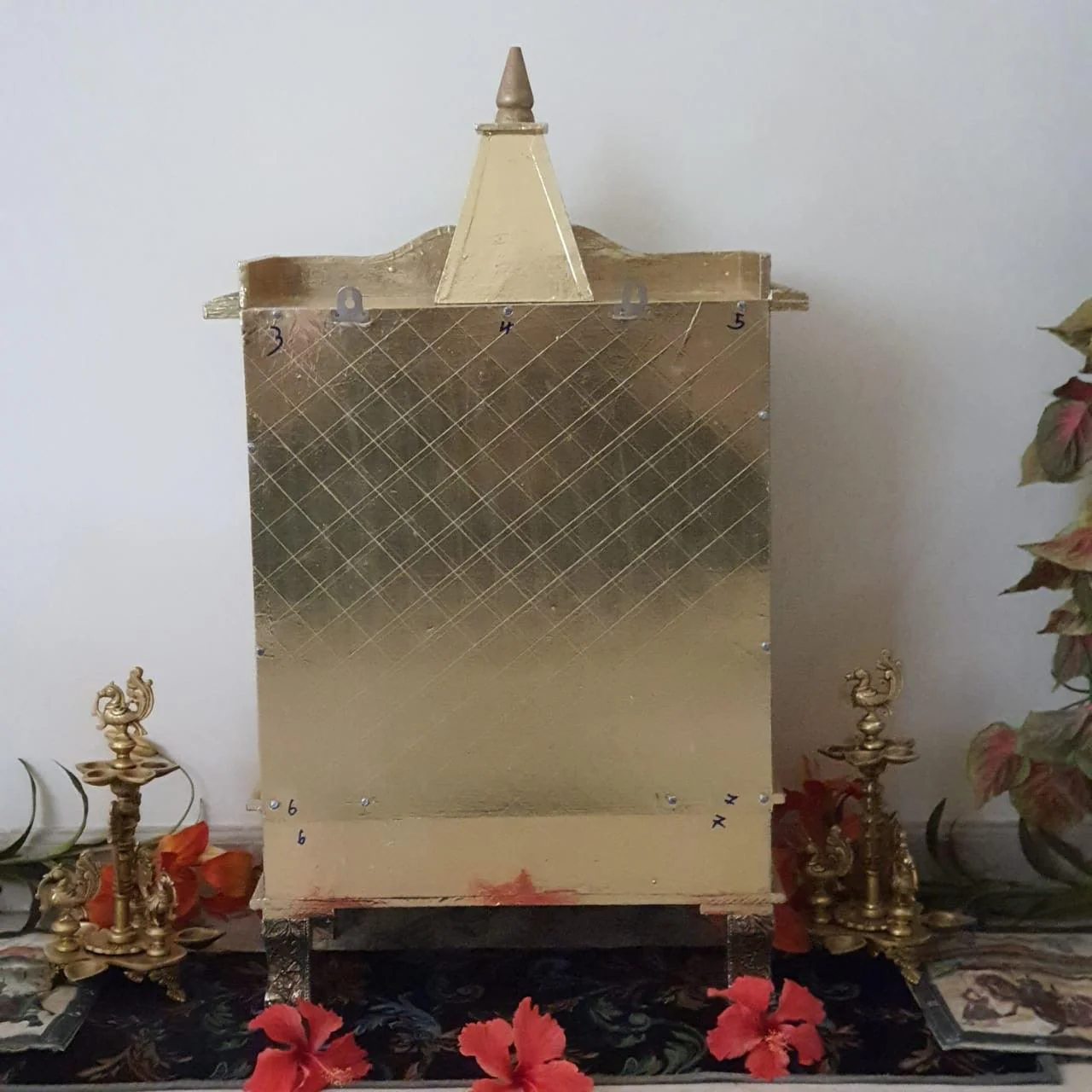 19 Inches Wooden Temple (Mandir)