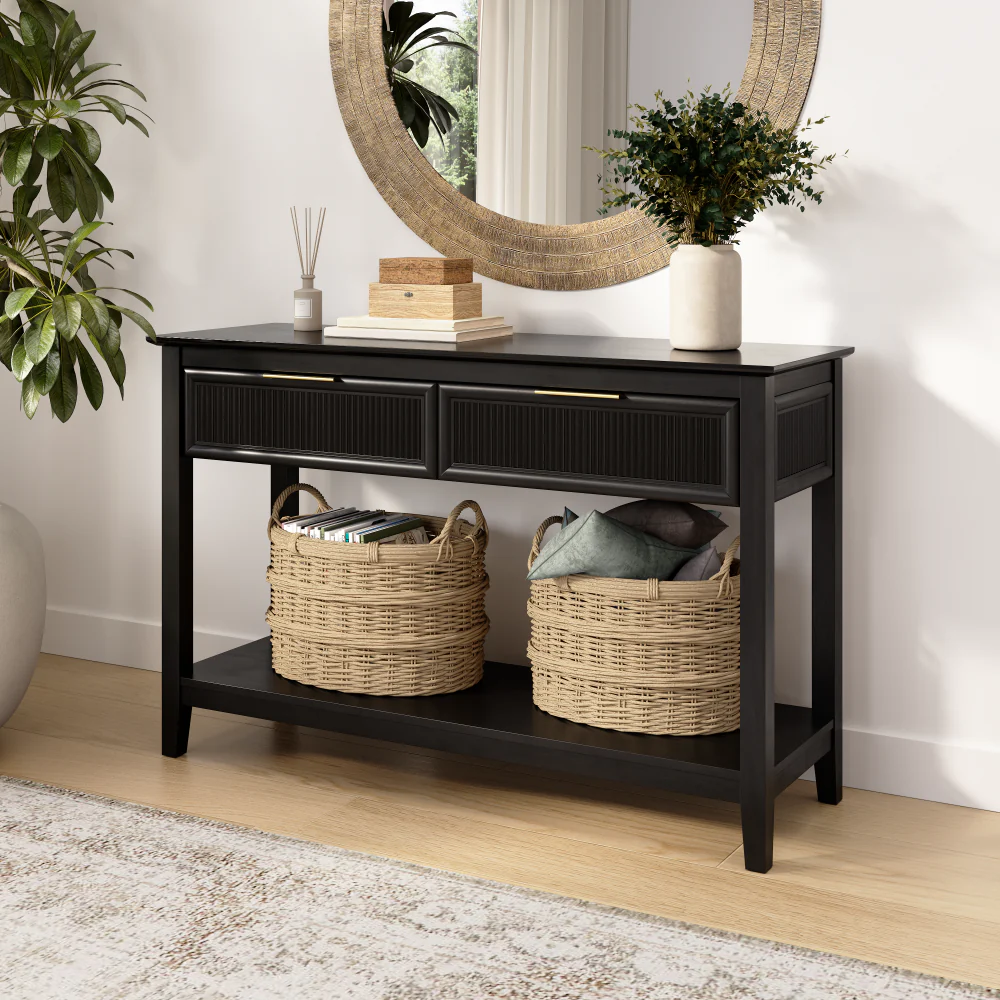 Bush Home Camille Fluted Console Table with Drawers