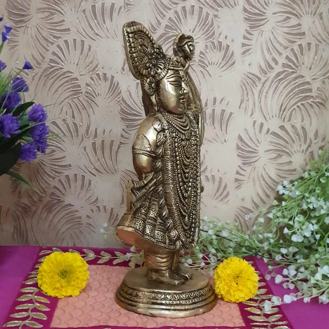 Lord Shrinathji Brass Idol