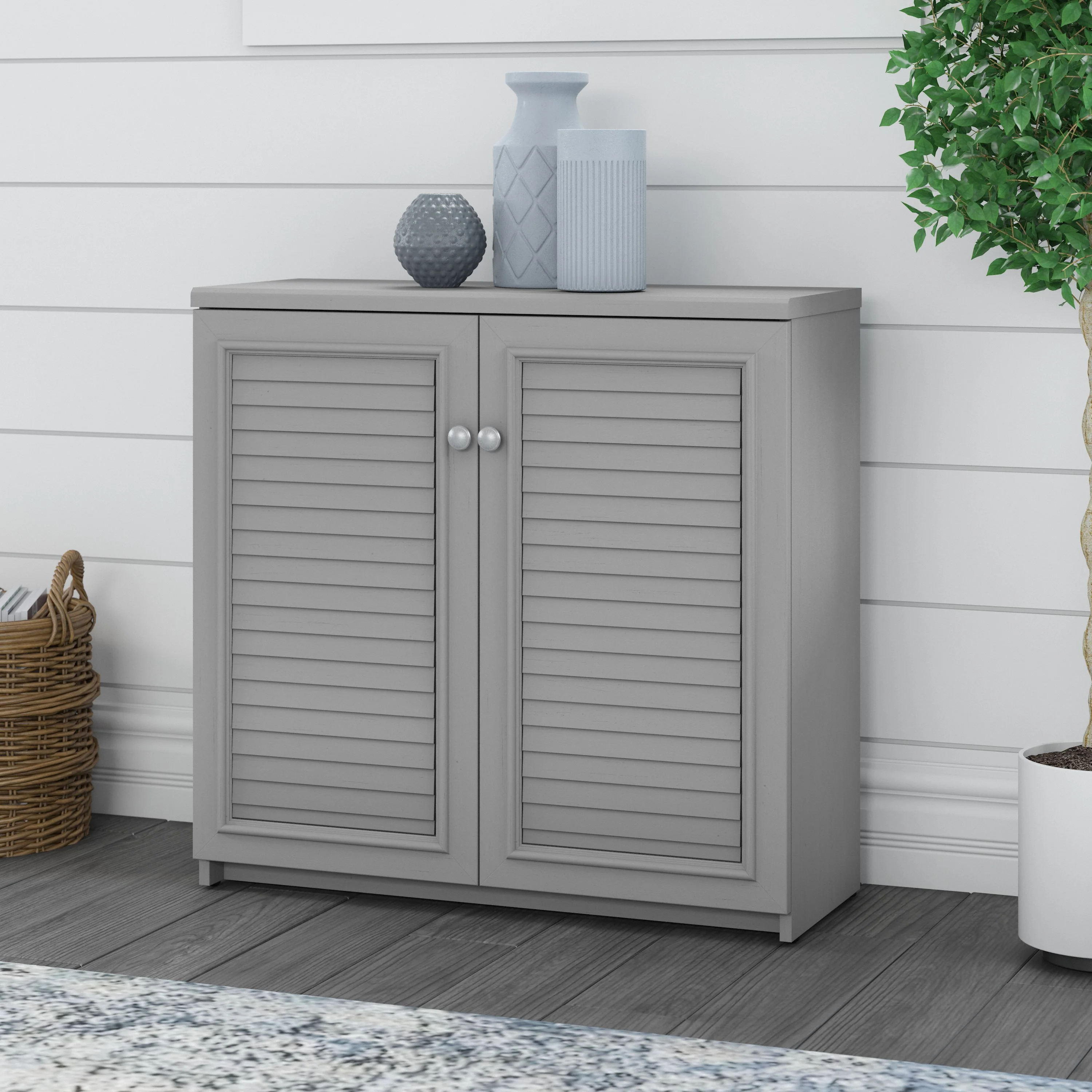 Fairview Small Storage Cabinet with Doors and Shelves