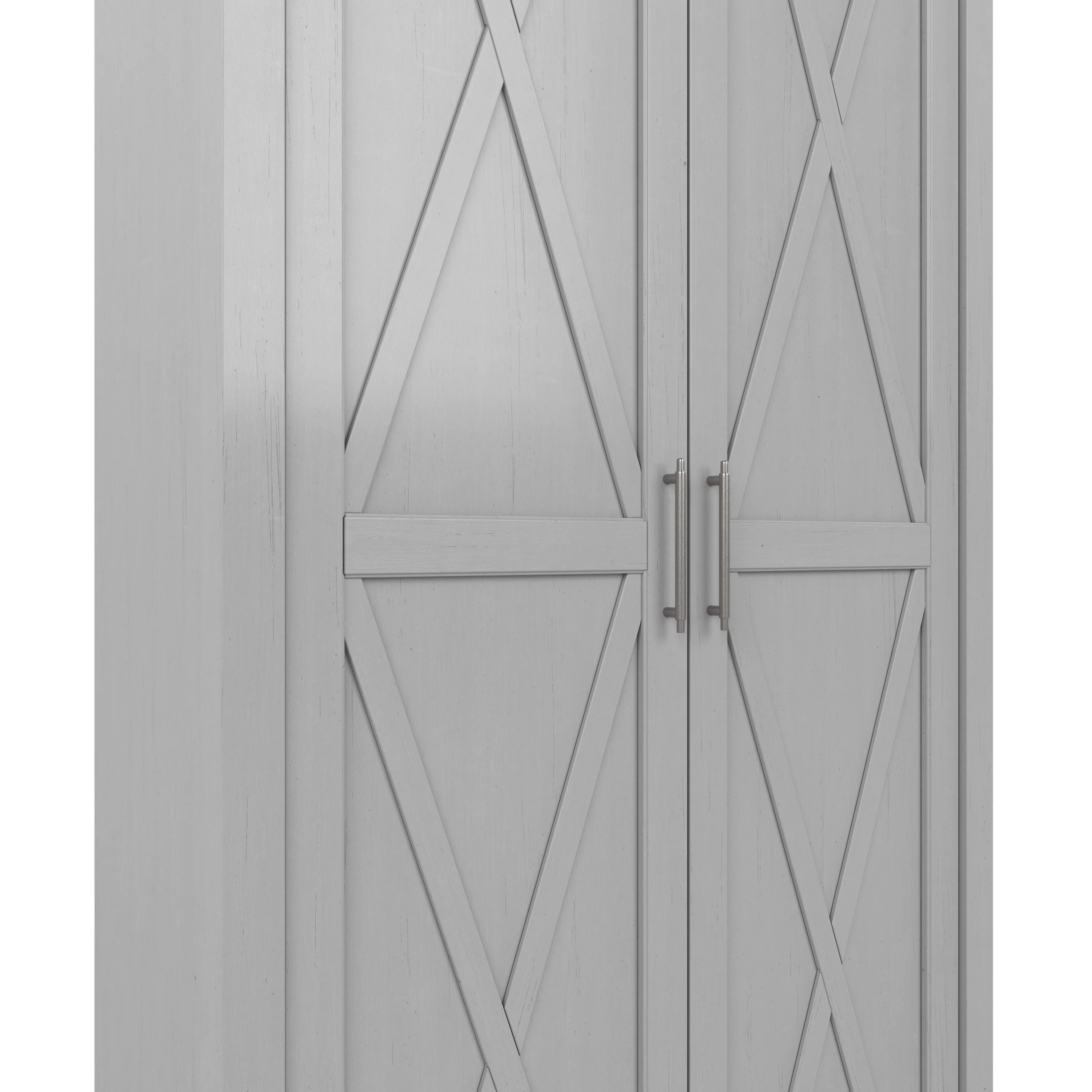 Key West Tall Storage Cabinet with Doors and Shelves
