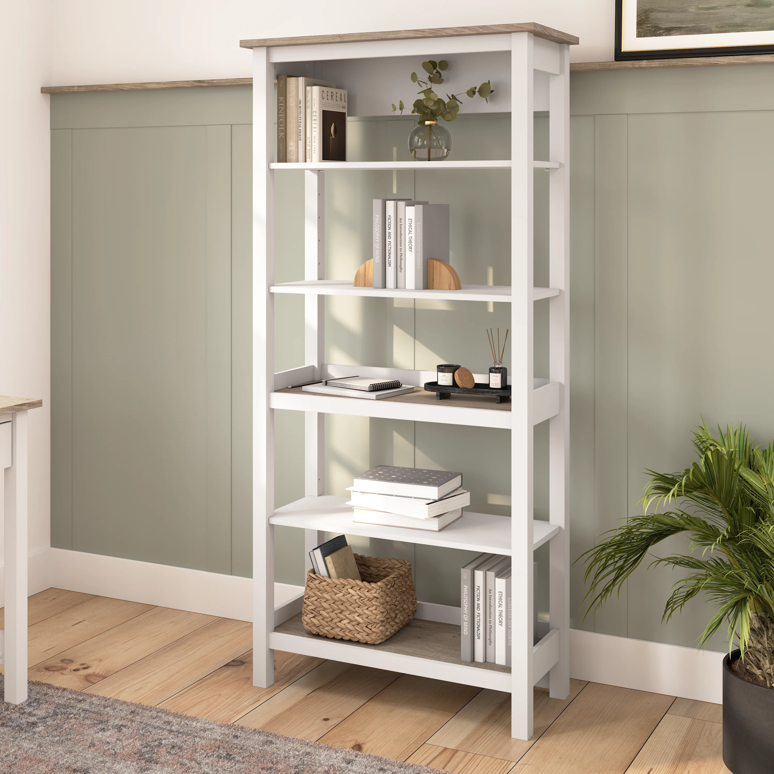 Mayfield Tall 5 Shelf Bookcase