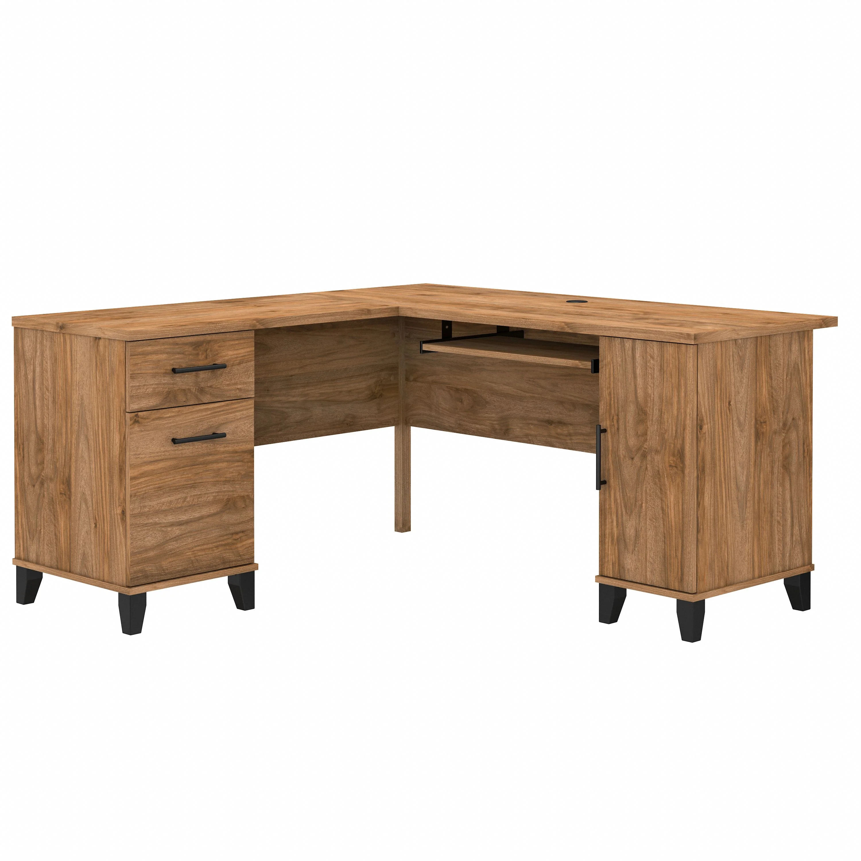 Somerset 60W L Shaped Desk with Storage