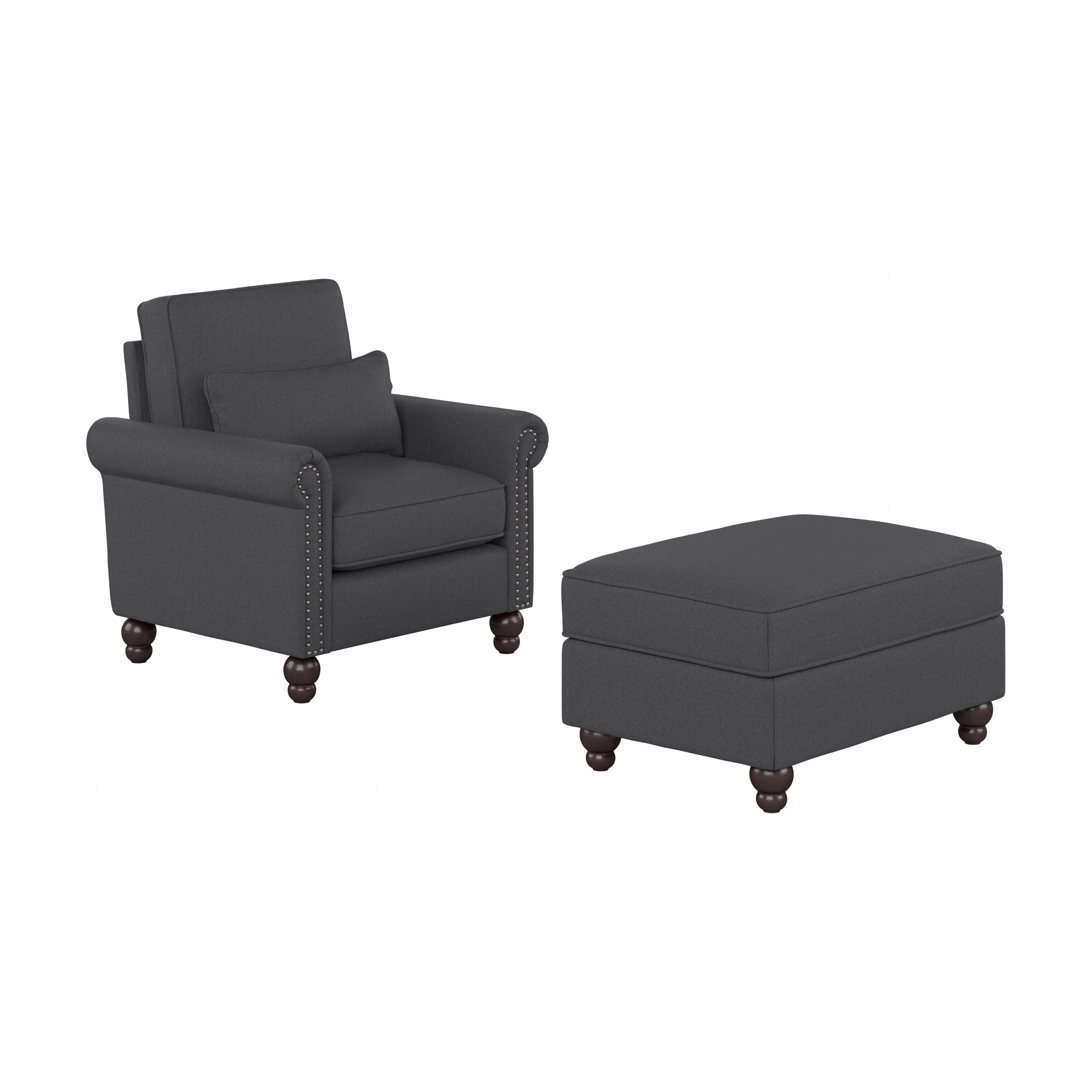 Coventry Accent Chair with Ottoman Set