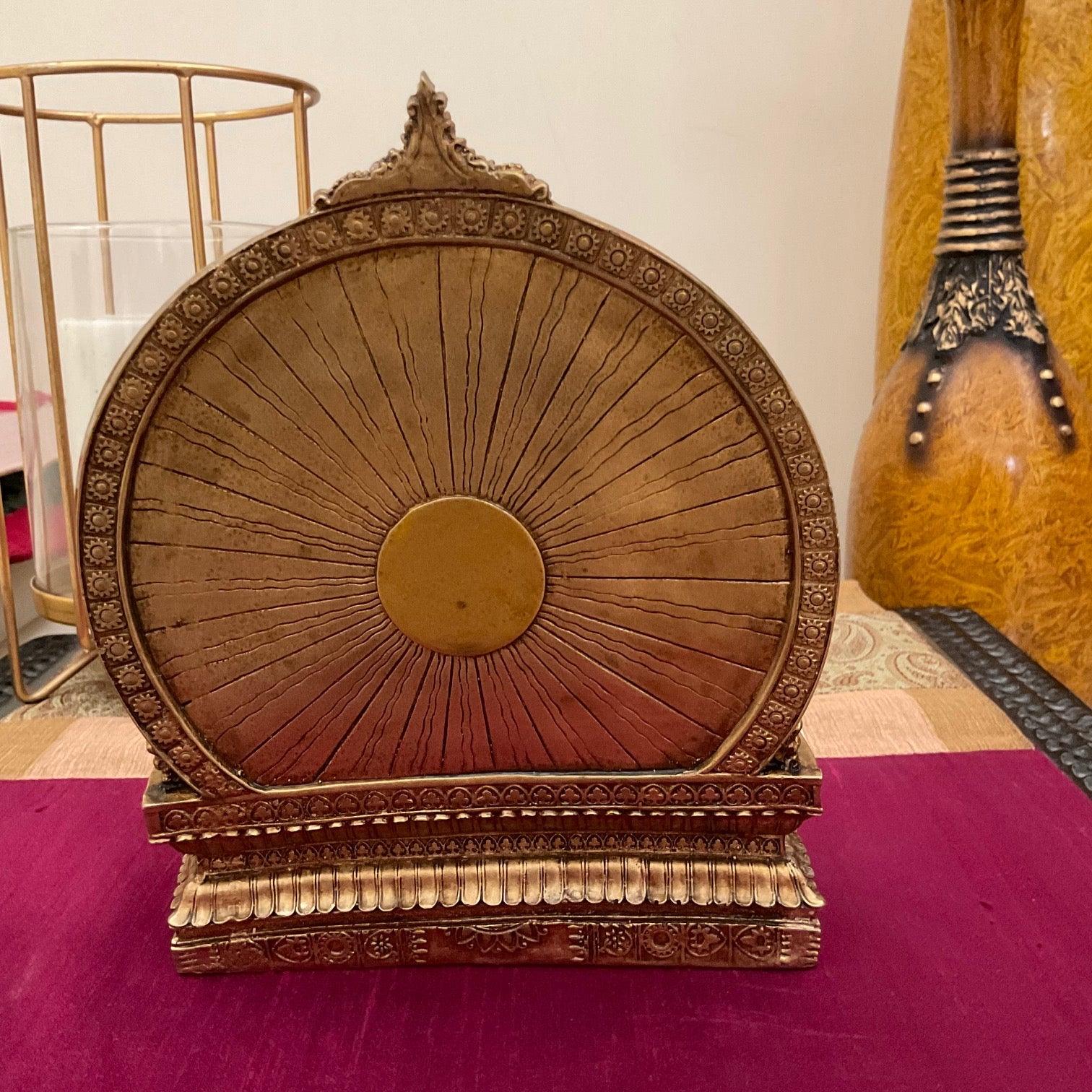 Shiv Parivar Copper Finish Marble Dust & Resin Idol -  Hindu God Statue - Decorative Murti