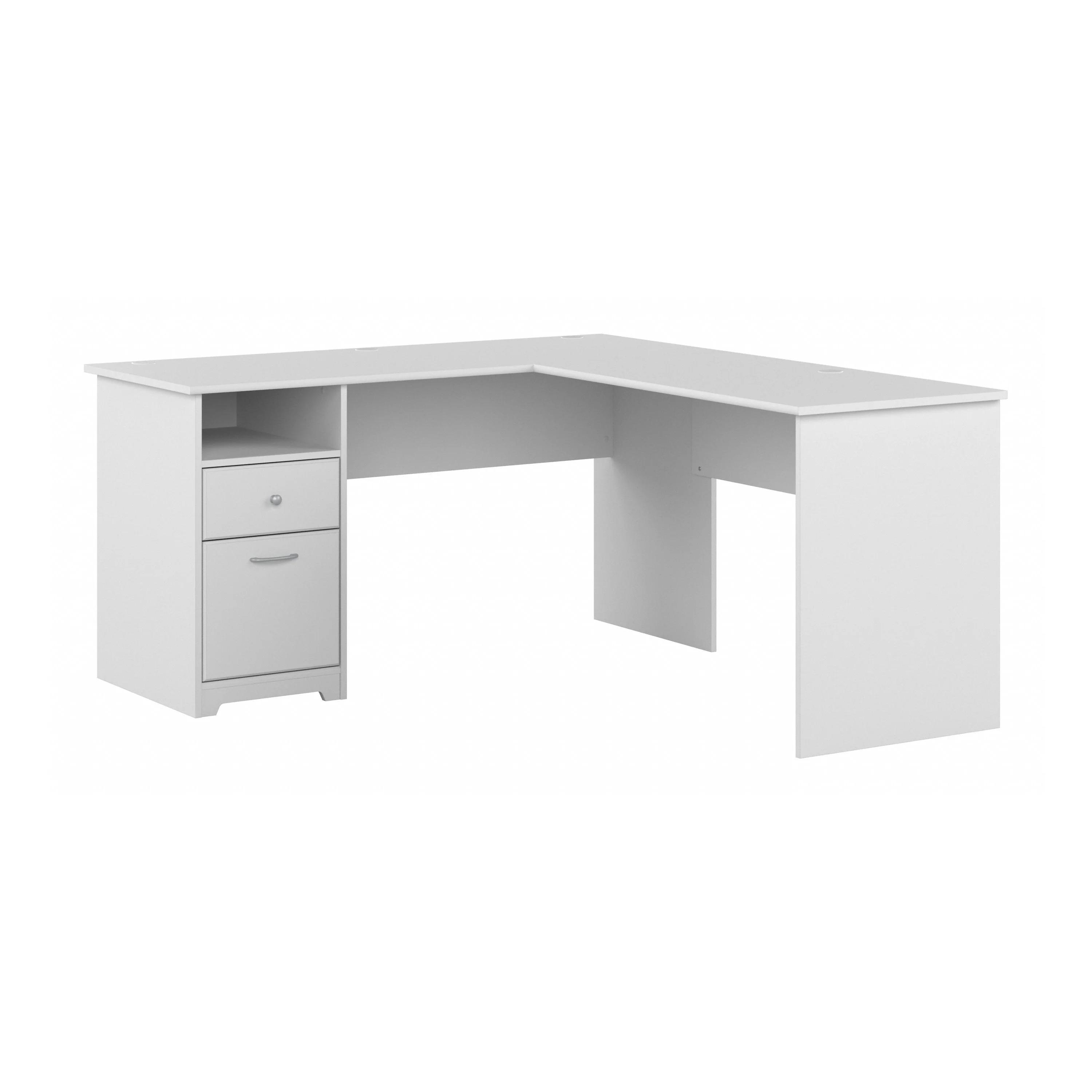 Cabot 60W L Shaped Computer Desk with Drawers
