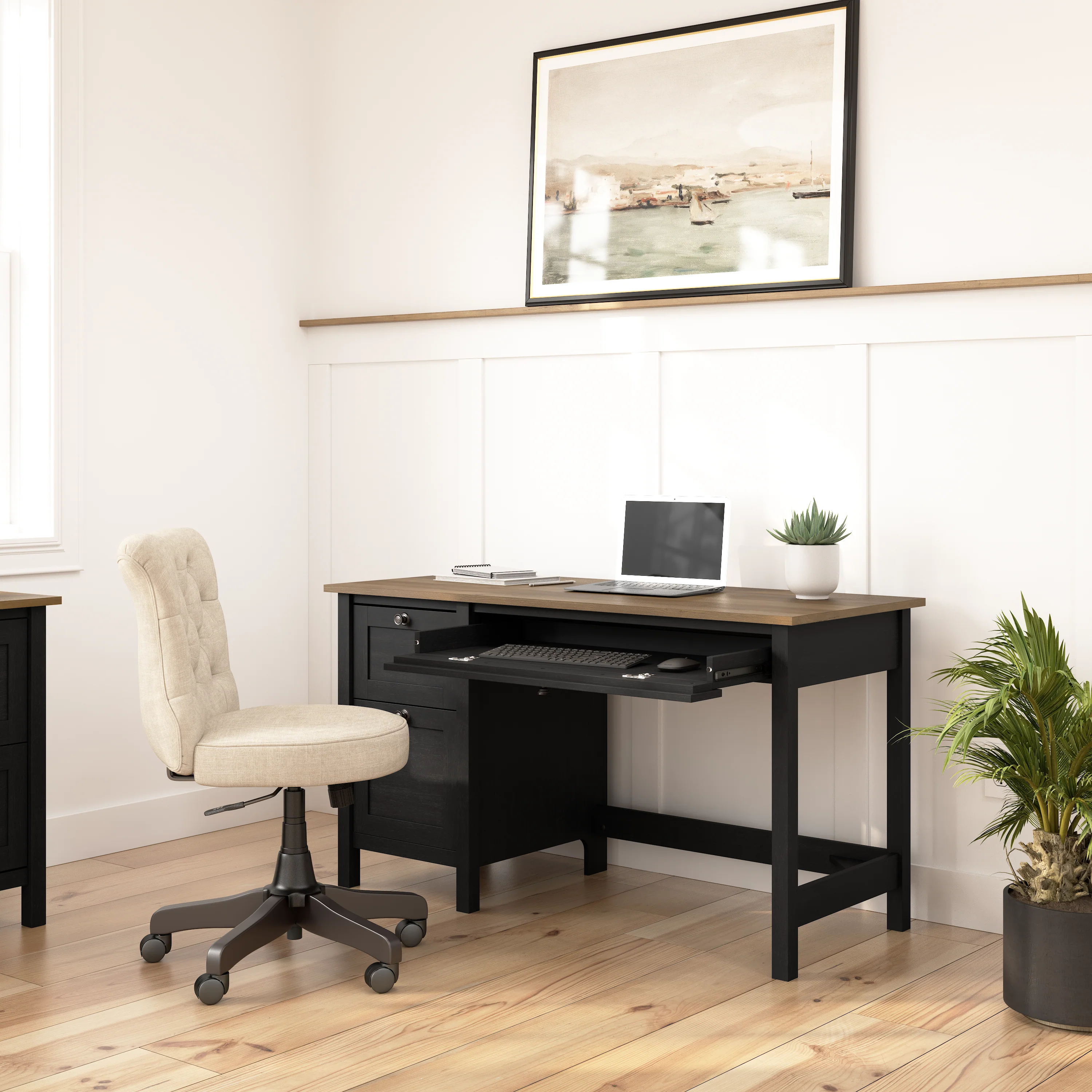 Mayfield 54W Computer Desk with Drawers