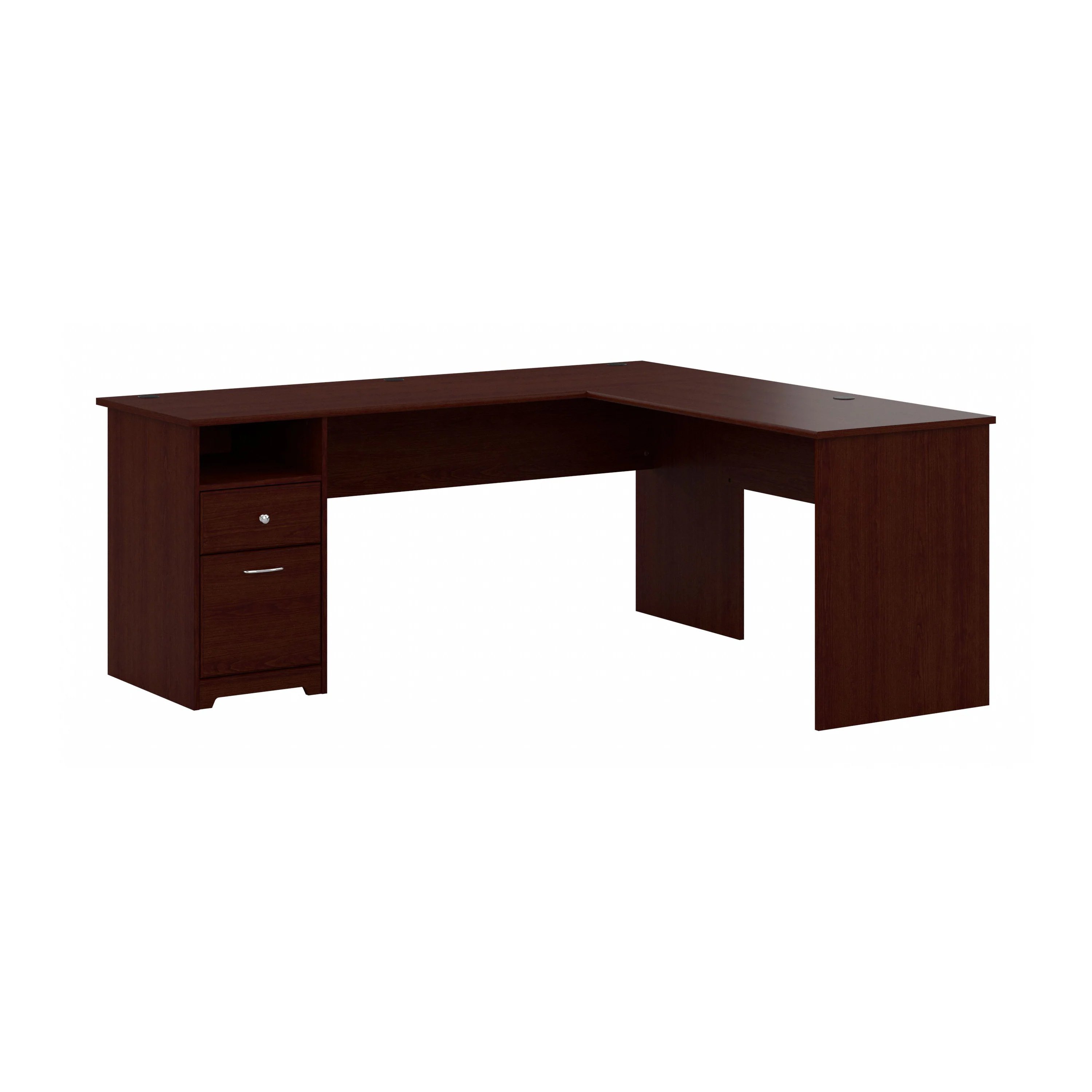 Cabot 72W L Shaped Computer Desk with Drawers