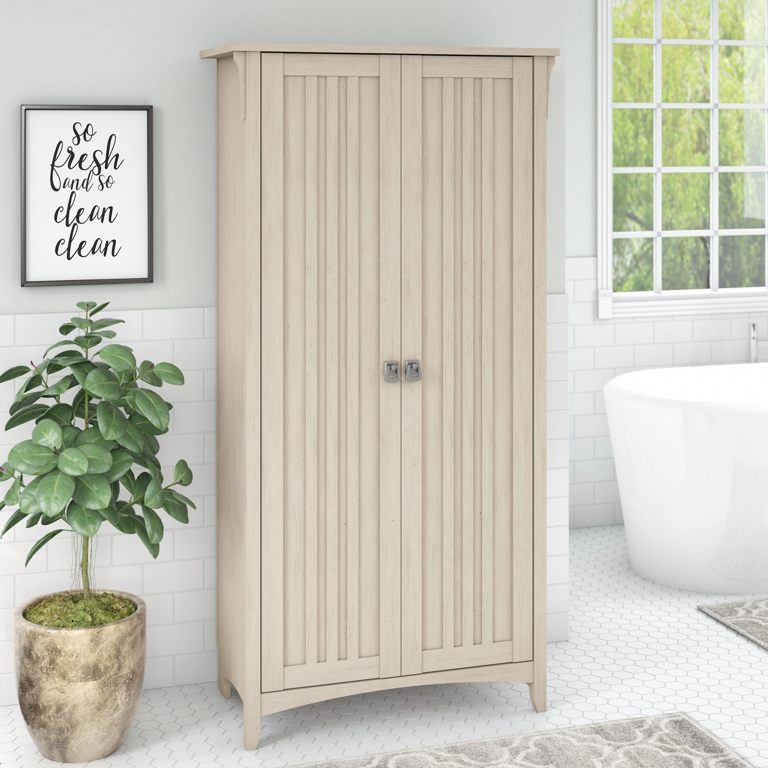 Salinas Bathroom Storage Cabinet with Doors