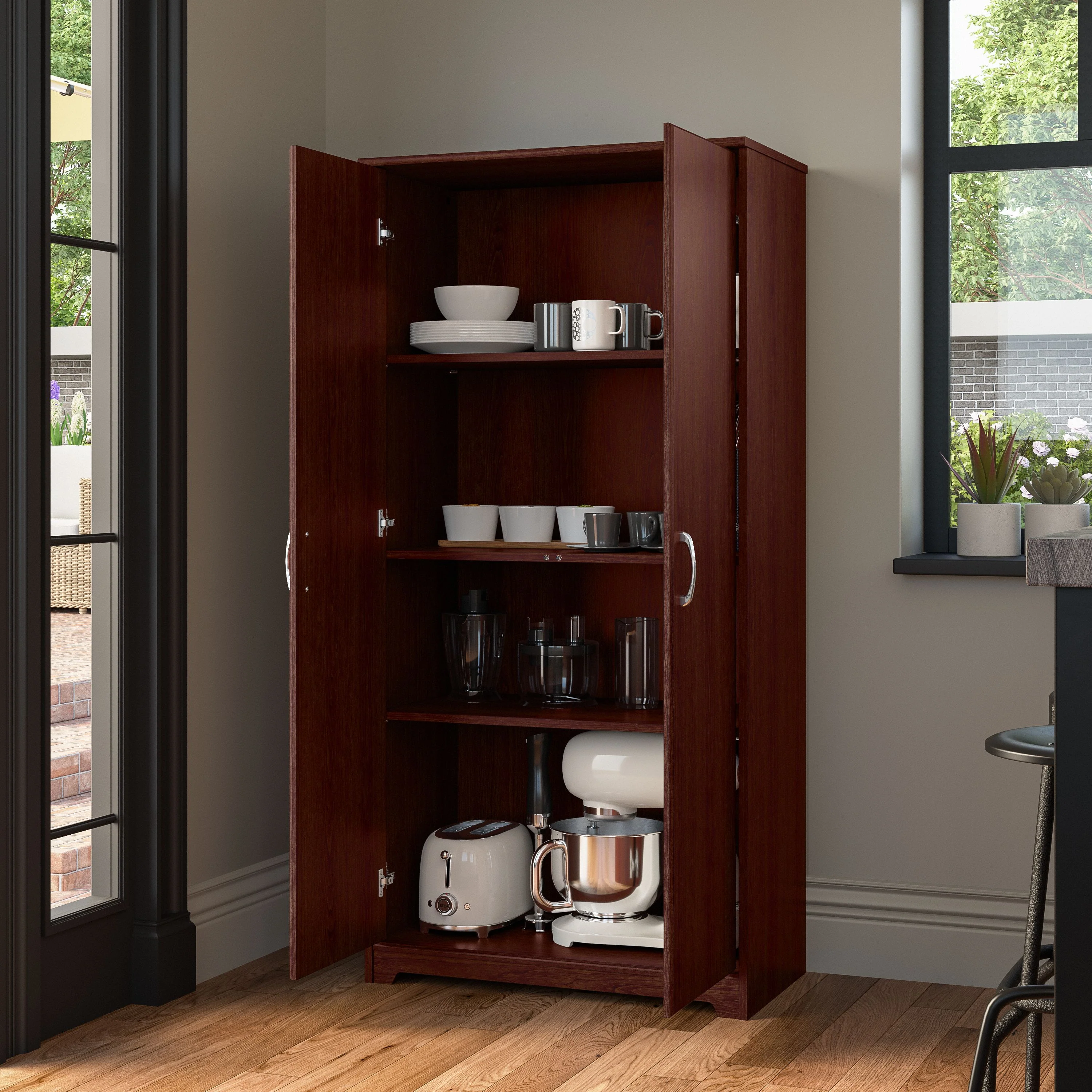 Cabot Tall Storage Cabinet with Doors