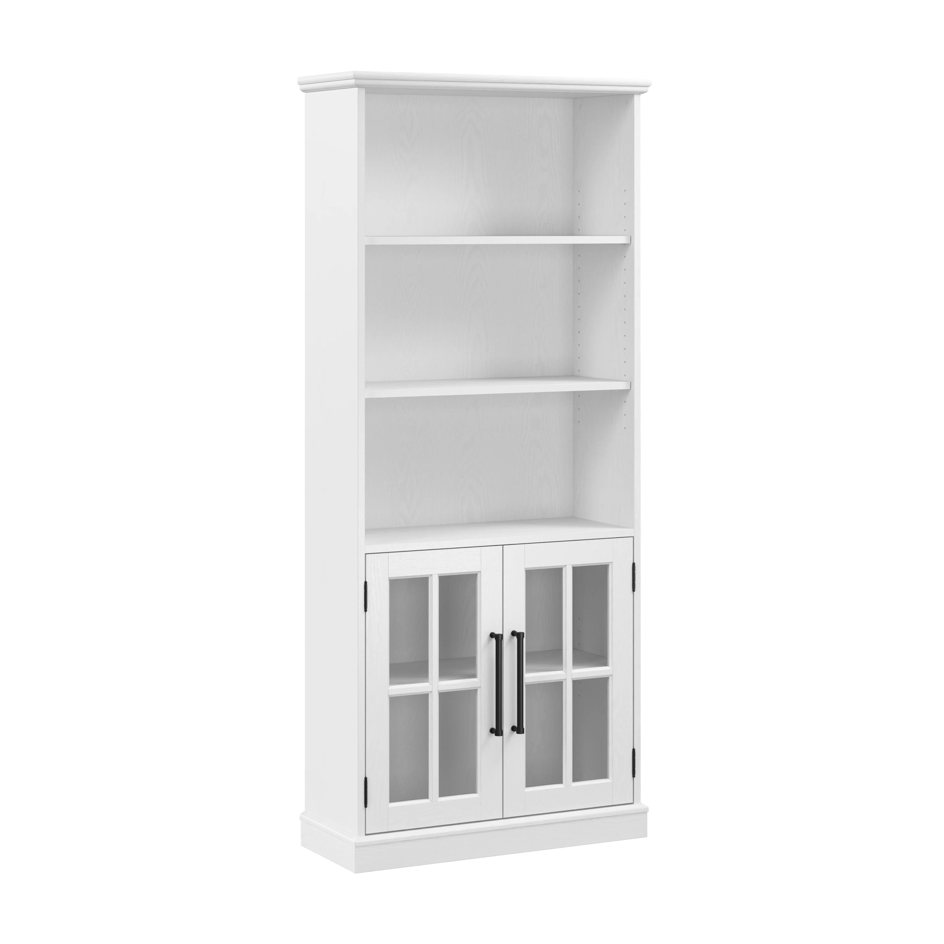 Westbrook 5 Shelf Bookcase with Glass Doors