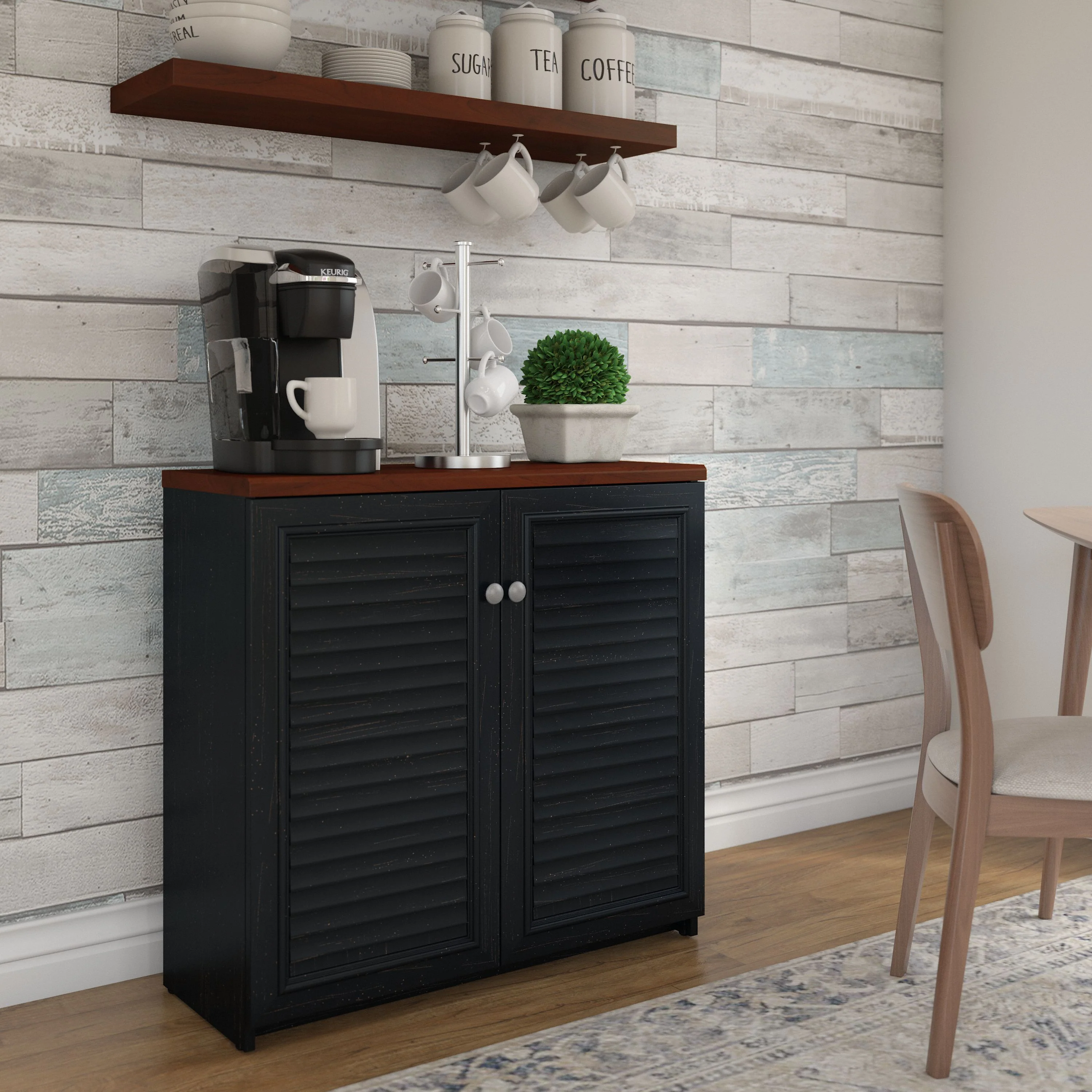 Fairview Small Storage Cabinet with Doors and Shelves