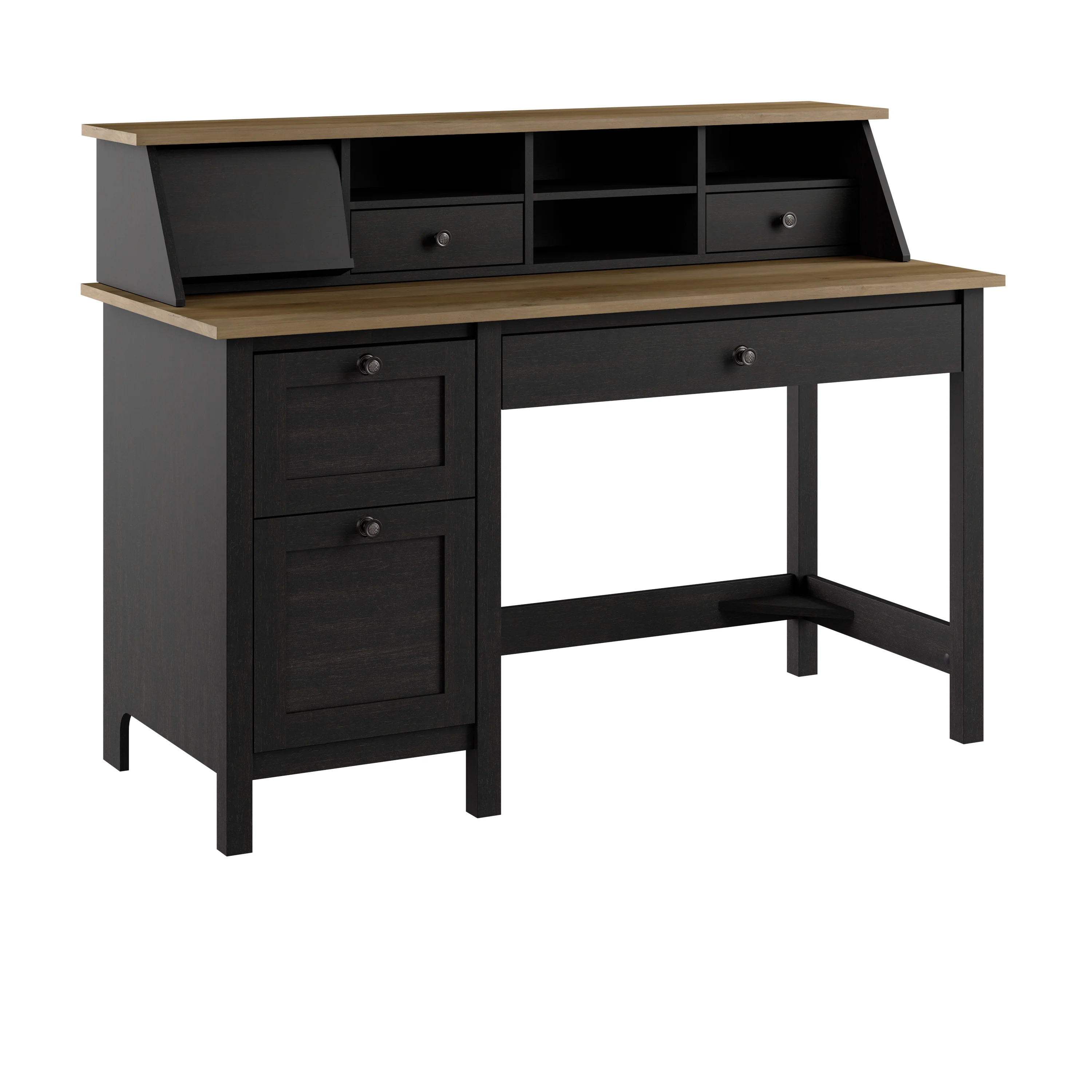 Mayfield 54W Computer Desk with Drawers and Desktop Organizer