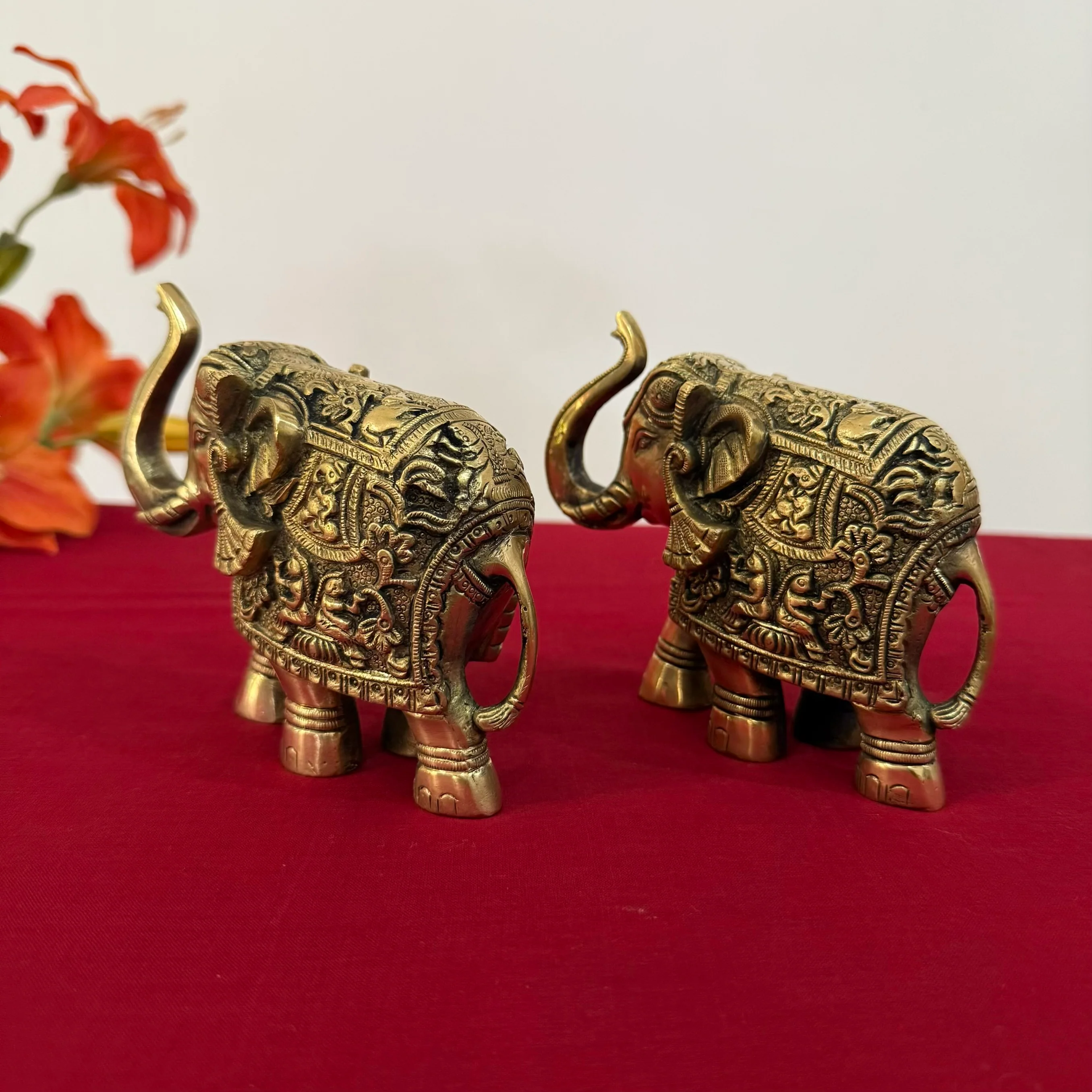 Brass Elephant (Set of 2) Table Decor