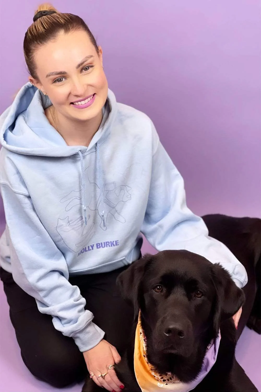 Molly Burke: Classic Pets Blue Hoodie