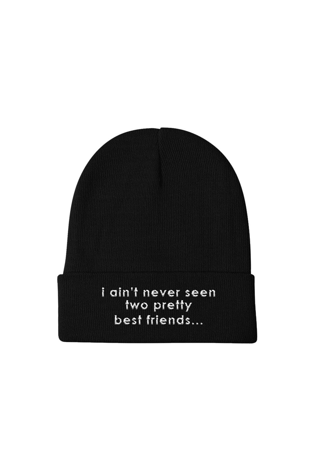 Jordan Scott: Two Pretty Best Friends Black Beanie