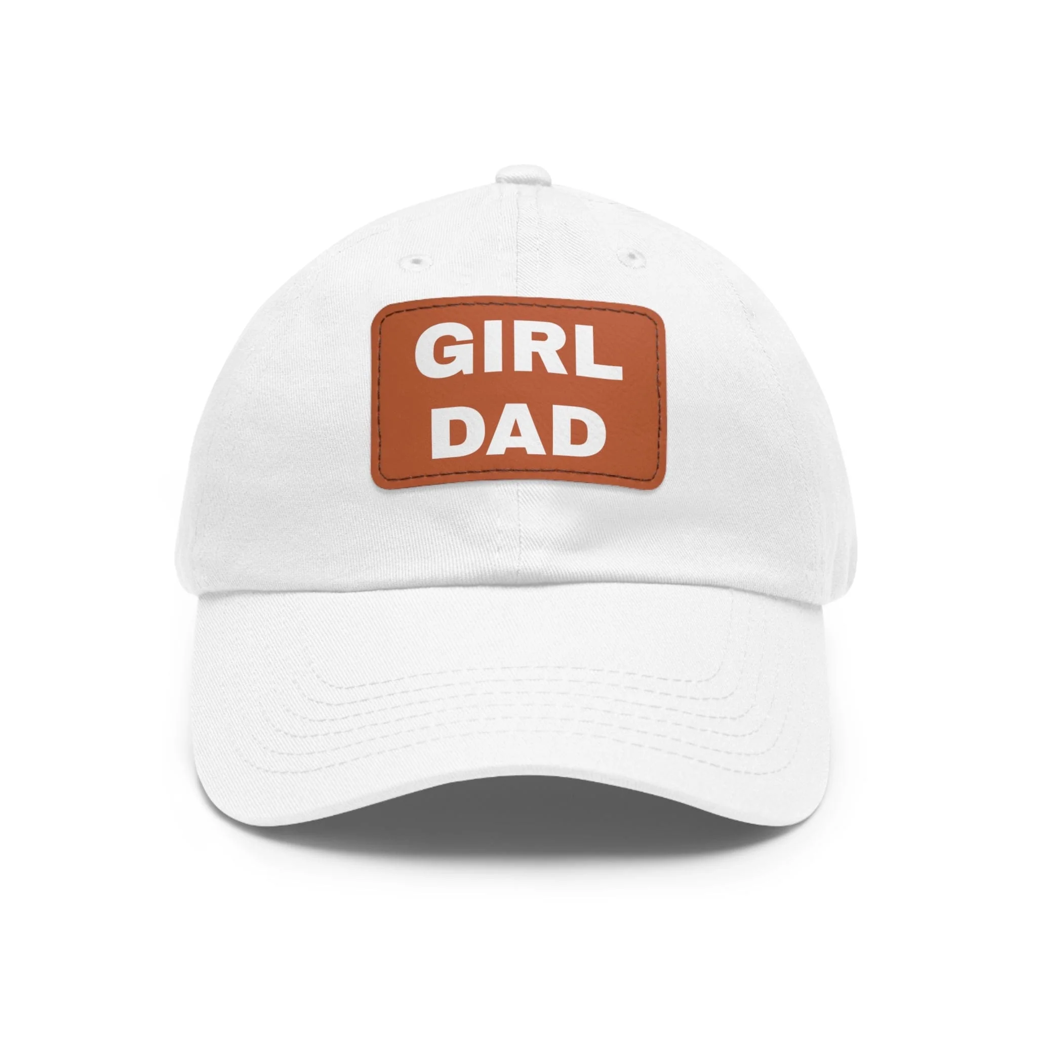 Girl Dad Hat with Leather Patch