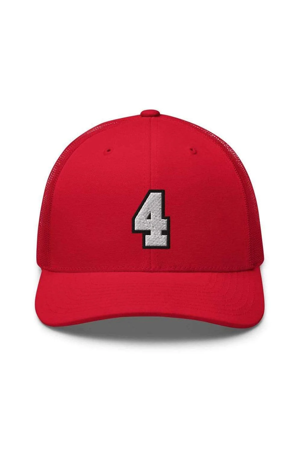 James Cook: Number 4 Red Trucker Hat