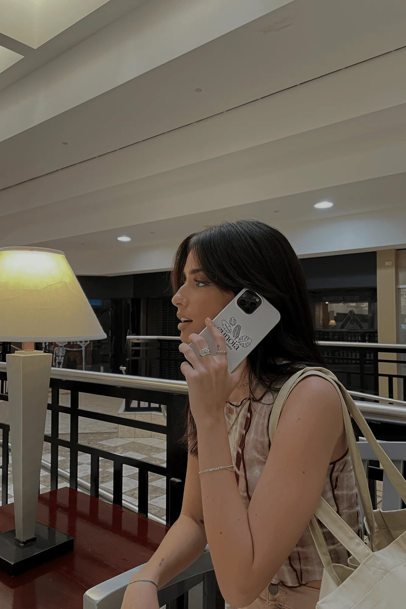 Lily Weber: 'Eunoia' White Phone Case