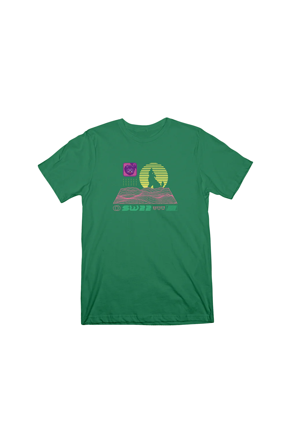SssniperWolf: Synthwave Youth Green Shirt