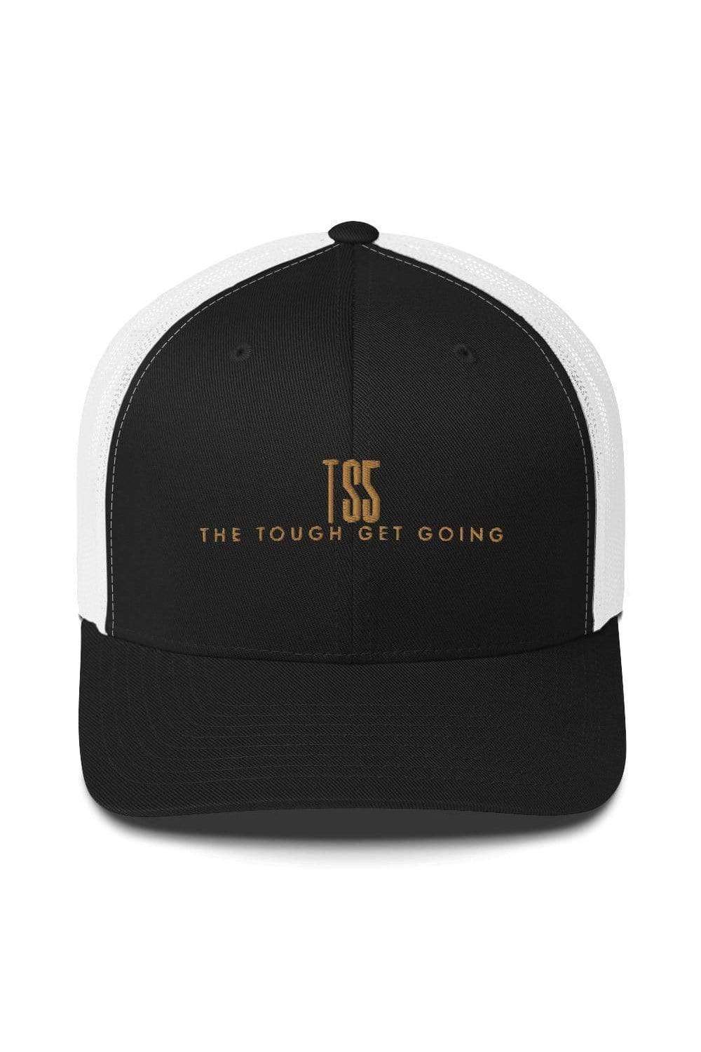 Taylon Snow: The Tough Get Going Black and White Trucker Hat