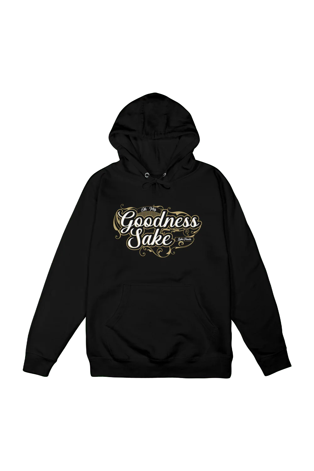 LukeFoods: Oh My Goodness Sake Black Hoodie