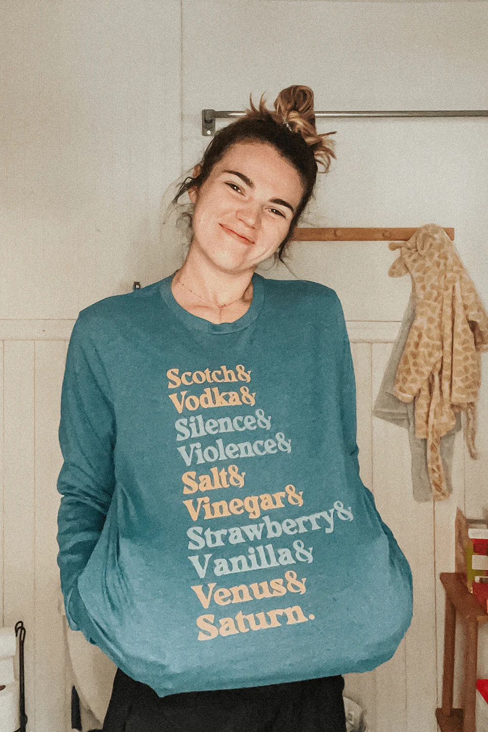 Maia Knight: Nicknames Teal Long Sleeve Shirt