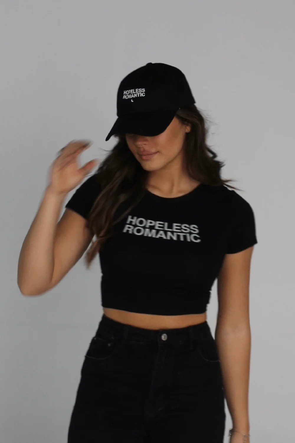 Steph Bohrer: Hopeless Romantic Black Dad Hat