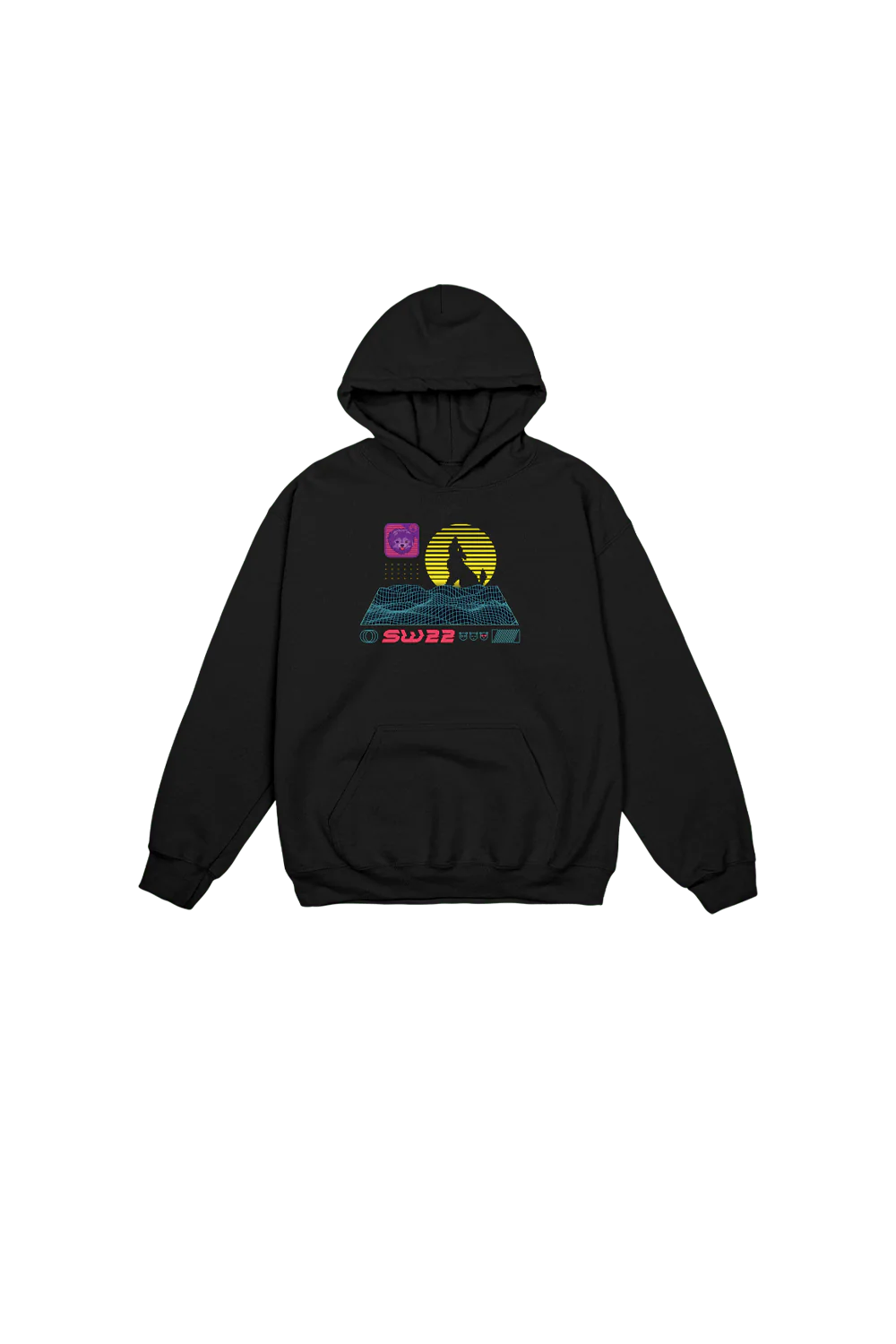 SssniperWolf: Synthwave Youth Black Hoodie