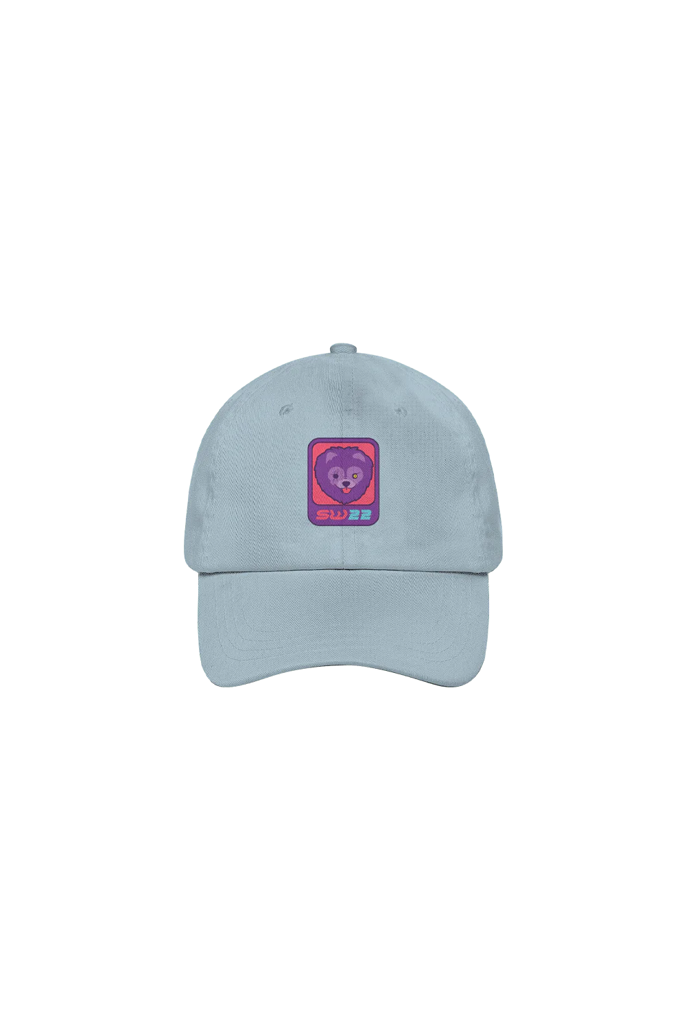 SssniperWolf: Pomeranian Wink Light Blue Dad Hat