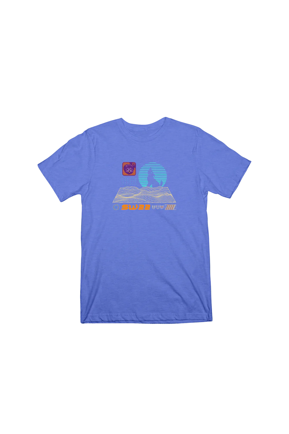 SssniperWolf: Synthwave Youth Blue Shirt