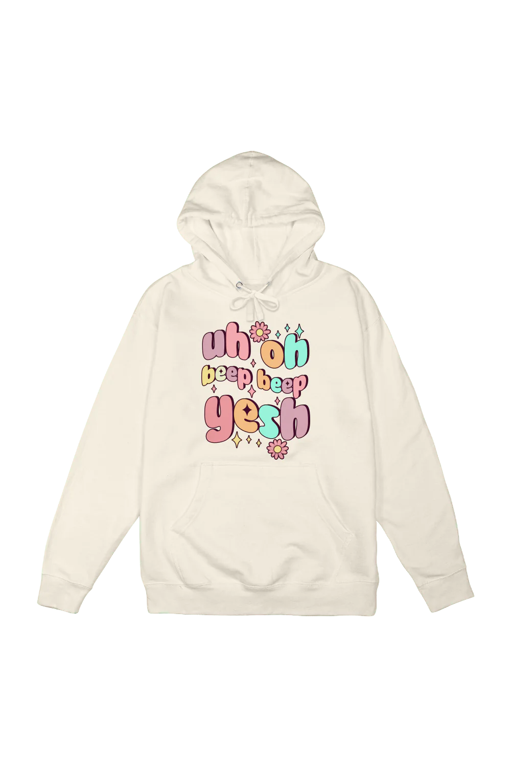 Lauren Derouen: Uh Oh Cream Hoodie