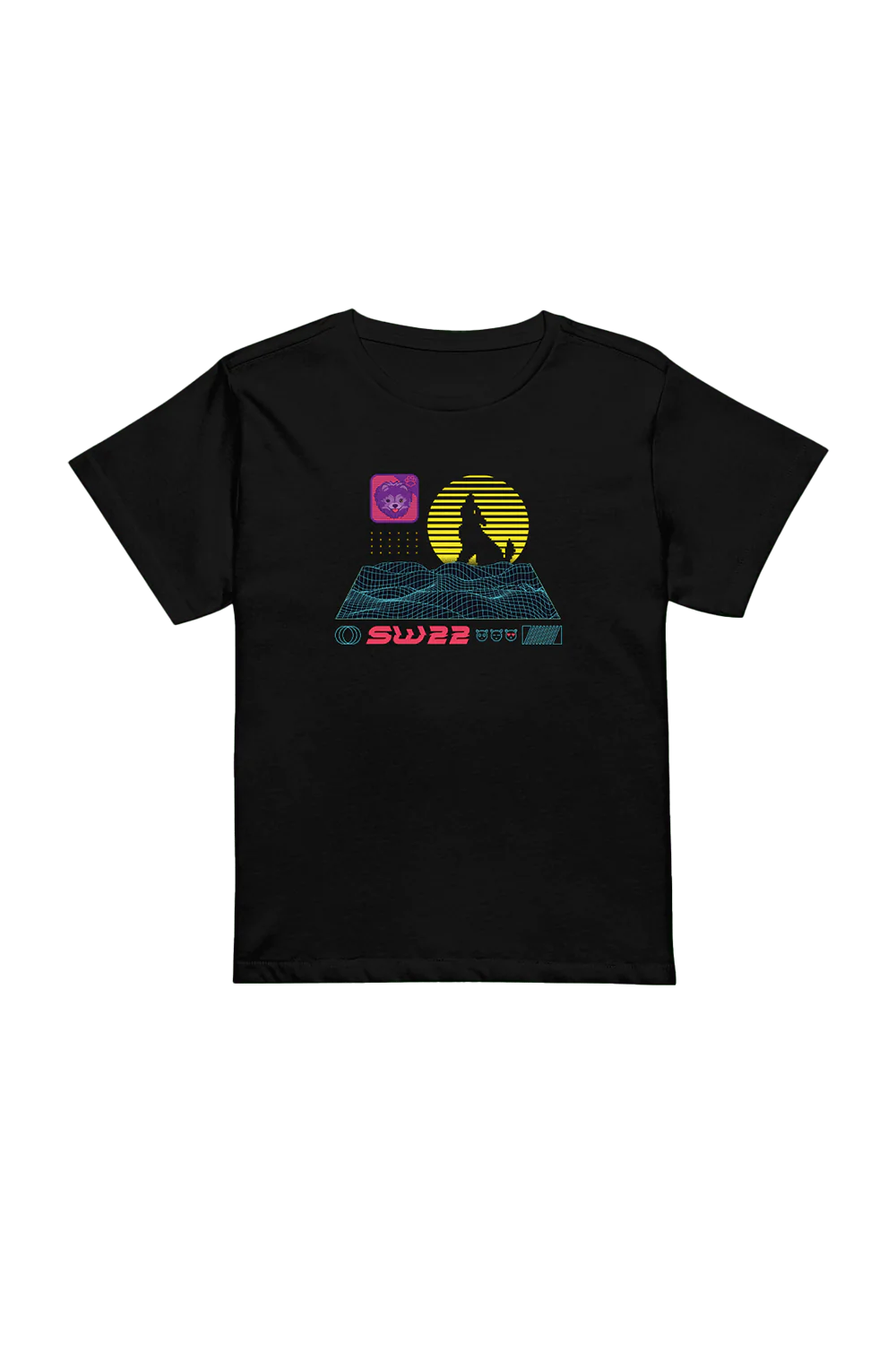 SssniperWolf: Synthwave Fitted Tee