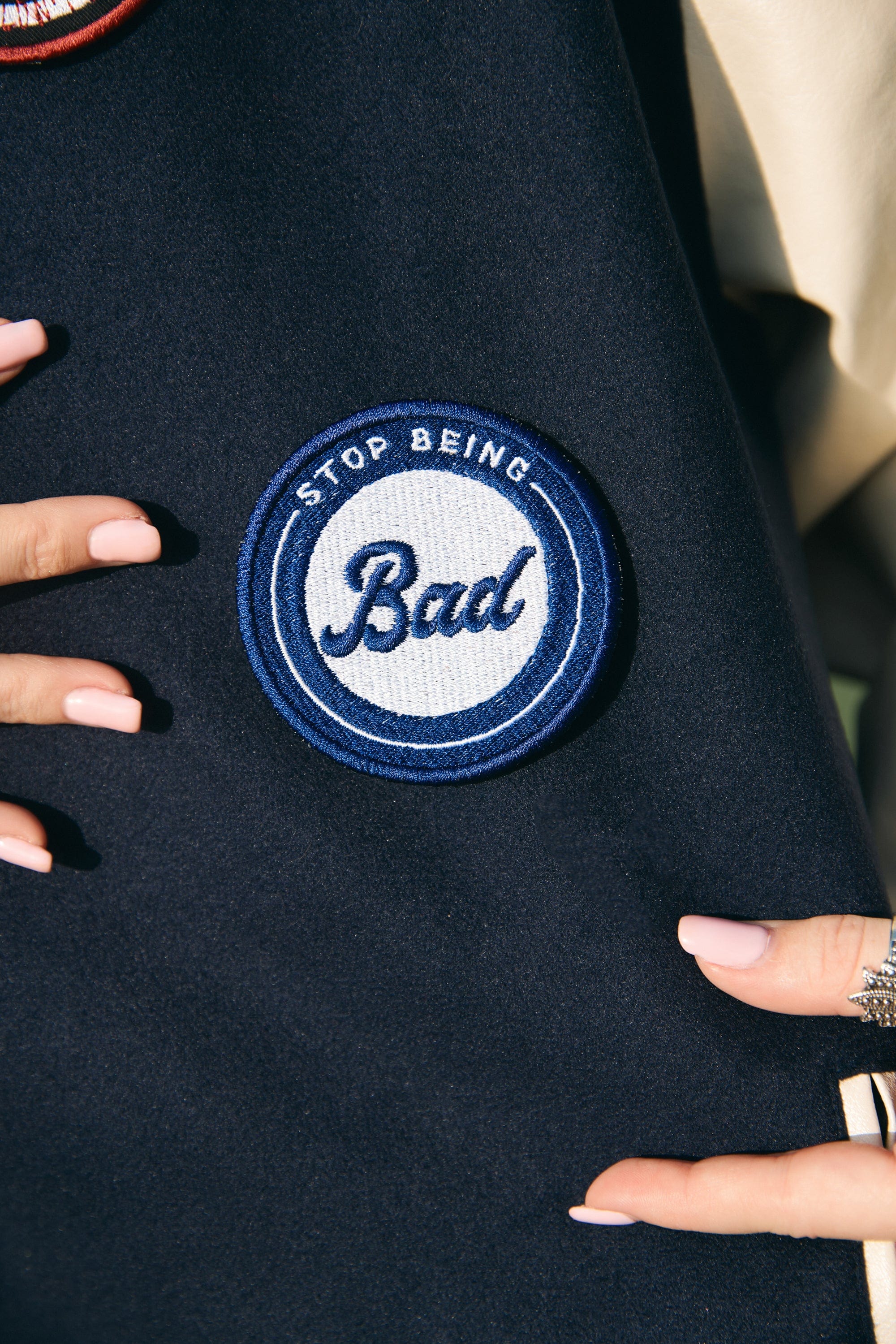 SheRatesDogs: Stop Being Bad! Embroidered Patch