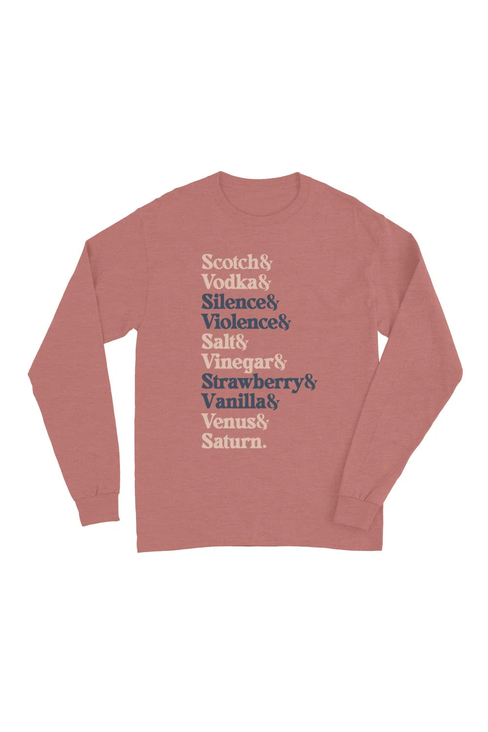 Maia Knight: Nicknames Mauve Long Sleeve Shirt