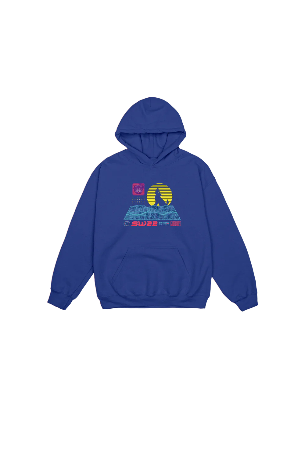 SssniperWolf: Synthwave Youth Blue Hoodie