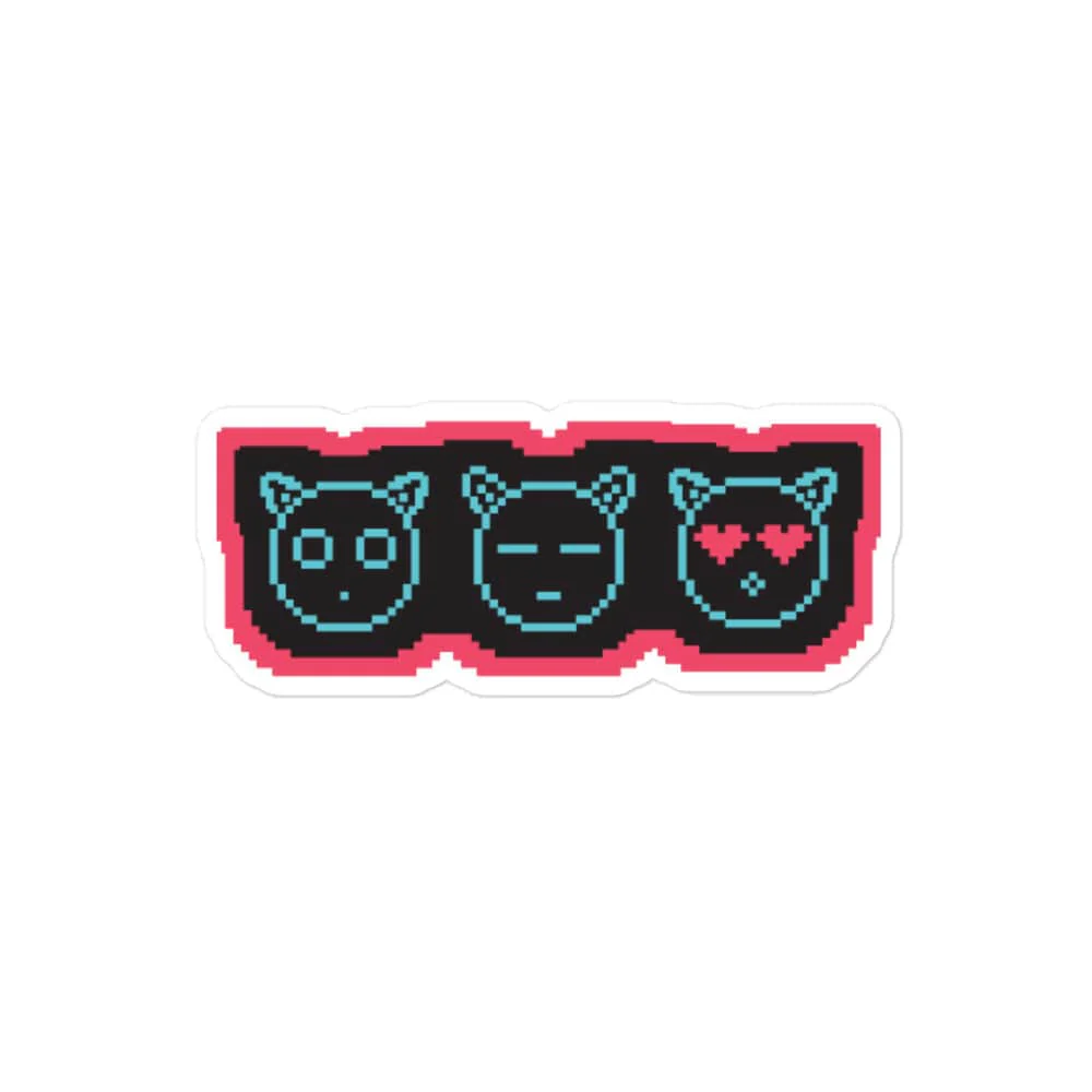 SssniperWolf:Synthwave Pomeranians Sticker